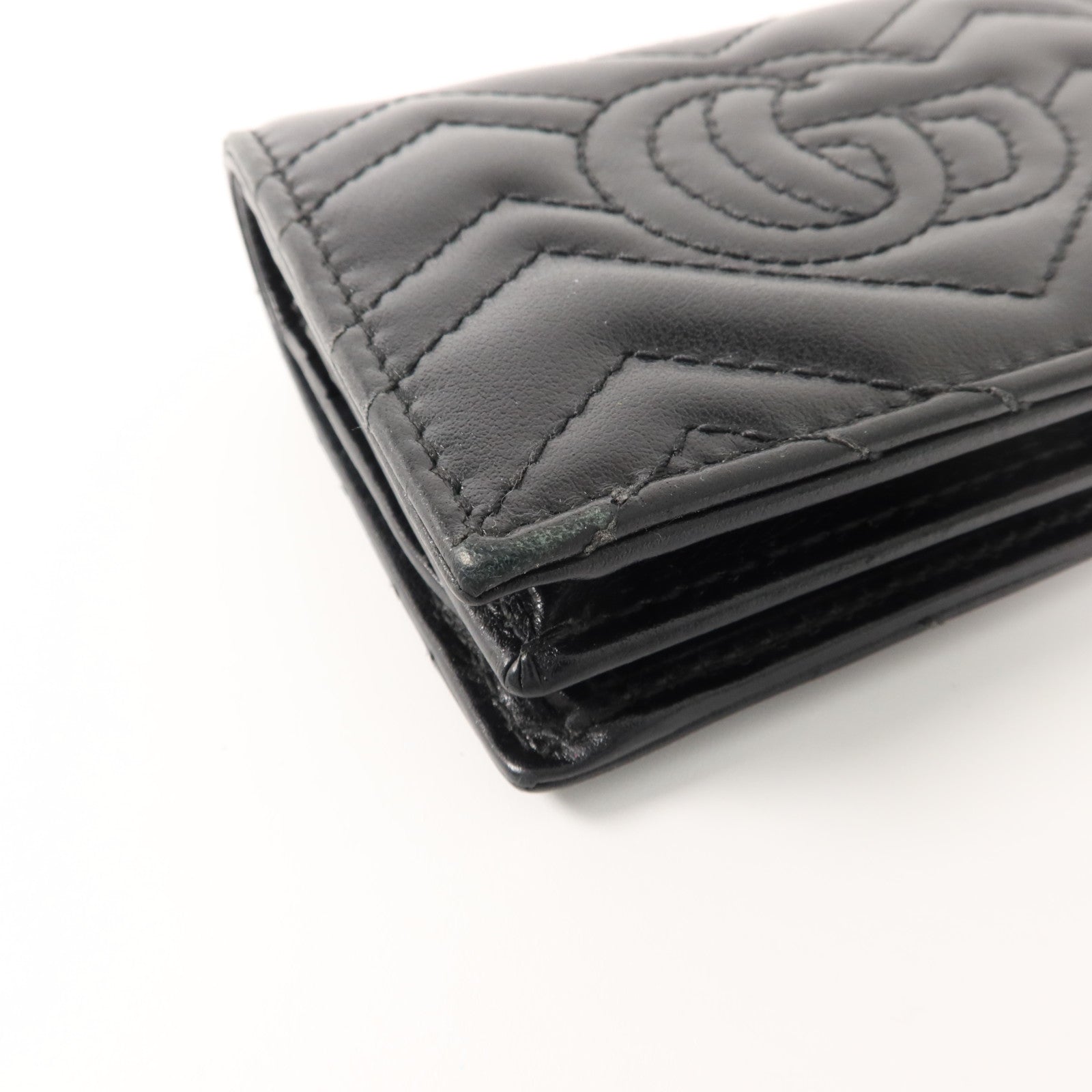 GUCCI 牛皮皮革GG Marmont Card Case Wallet錢包