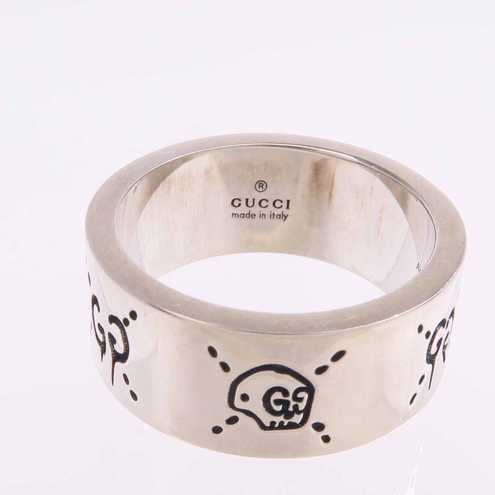 GUCCI 925純銀Ghost Ring戒指US#8.5