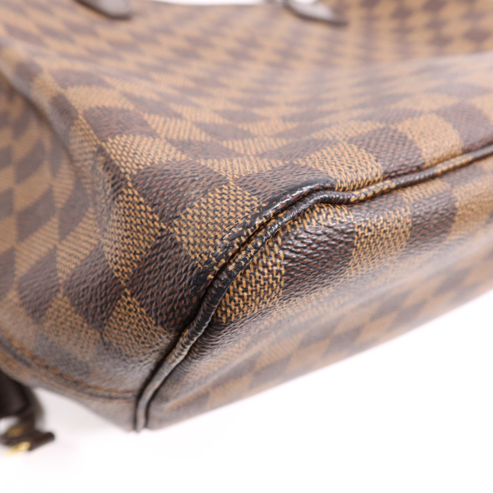 LOUIS VUITTON Damier Neverfull MM金扣手挽袋/肩背袋