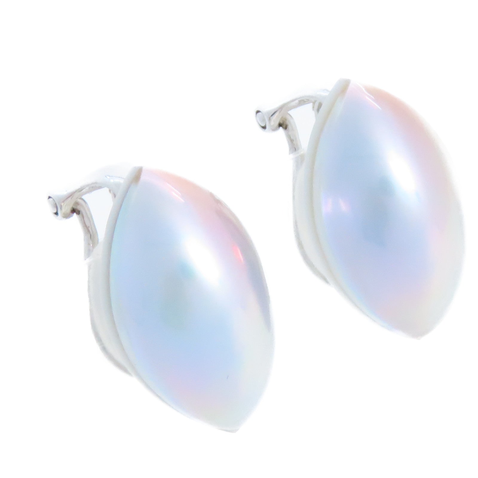 TASAKI 18K白金/馬貝珍珠Mabe Pearl Necklace and Earrings 2piece set項鏈/耳環套裝