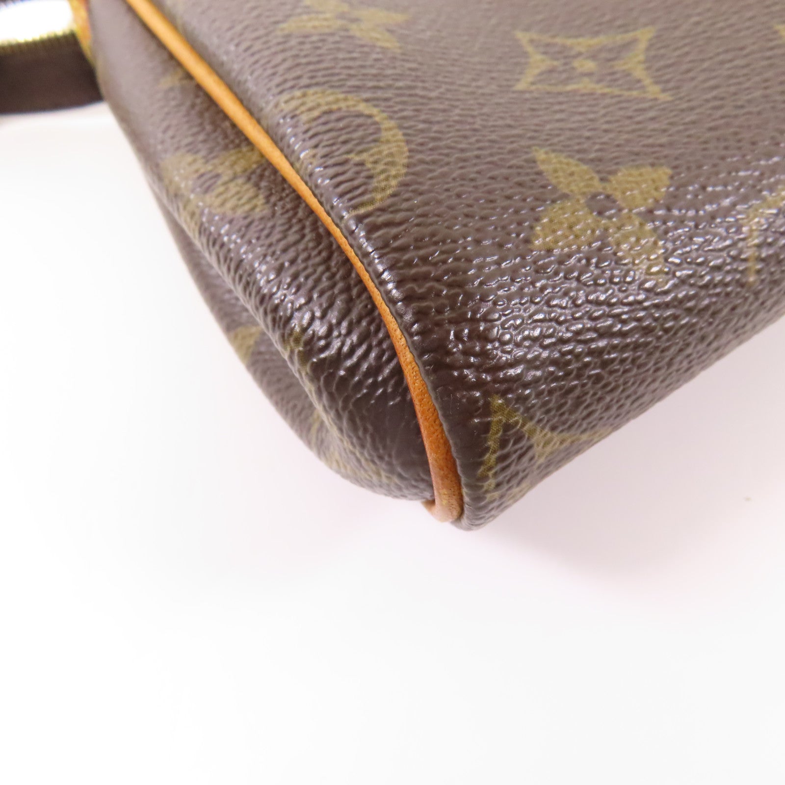 LOUIS VUITTON Monogram Eva金扣鏈帶肩背袋棕色