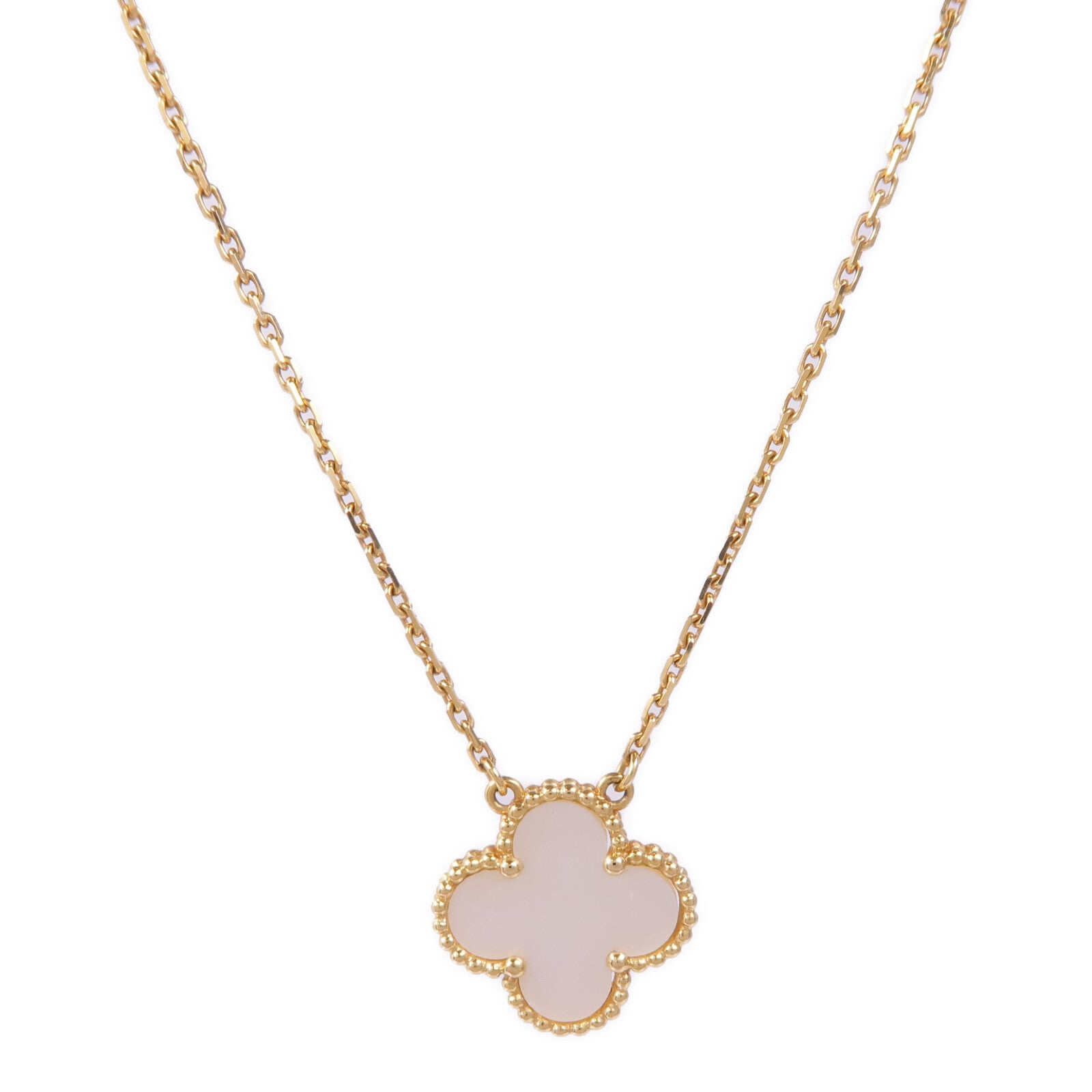 Van Cleef & Arpels 18K黃金Vintage Alhambra Necklace珍珠母貝項鍊