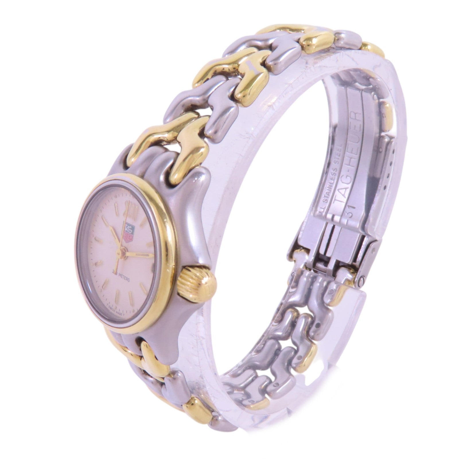 TAG HEUER Sel S05.008M Quartz Watch Stainless Steel  Beige