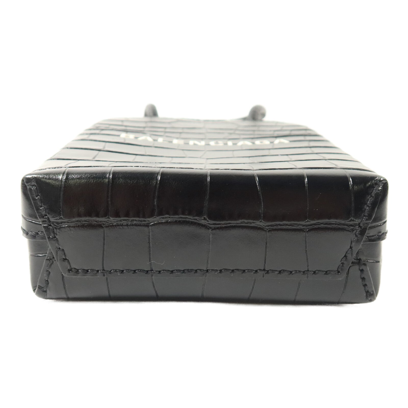 BALENCIAGA 牛皮皮革Mini Shopping Phone Holder Bag手挽肩背兩用袋