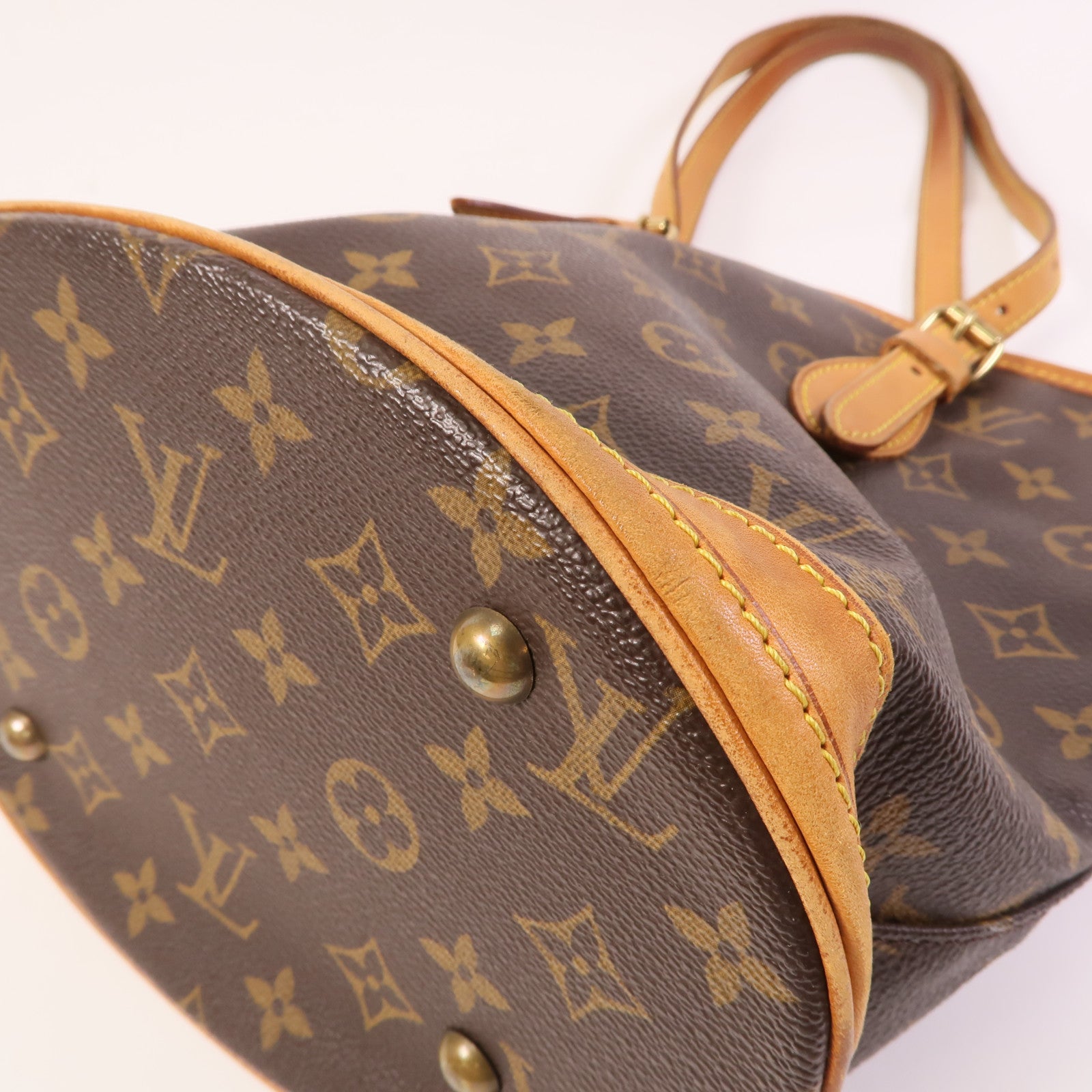 LOUIS VUITTON Monogram Bucket PM金扣手挽袋