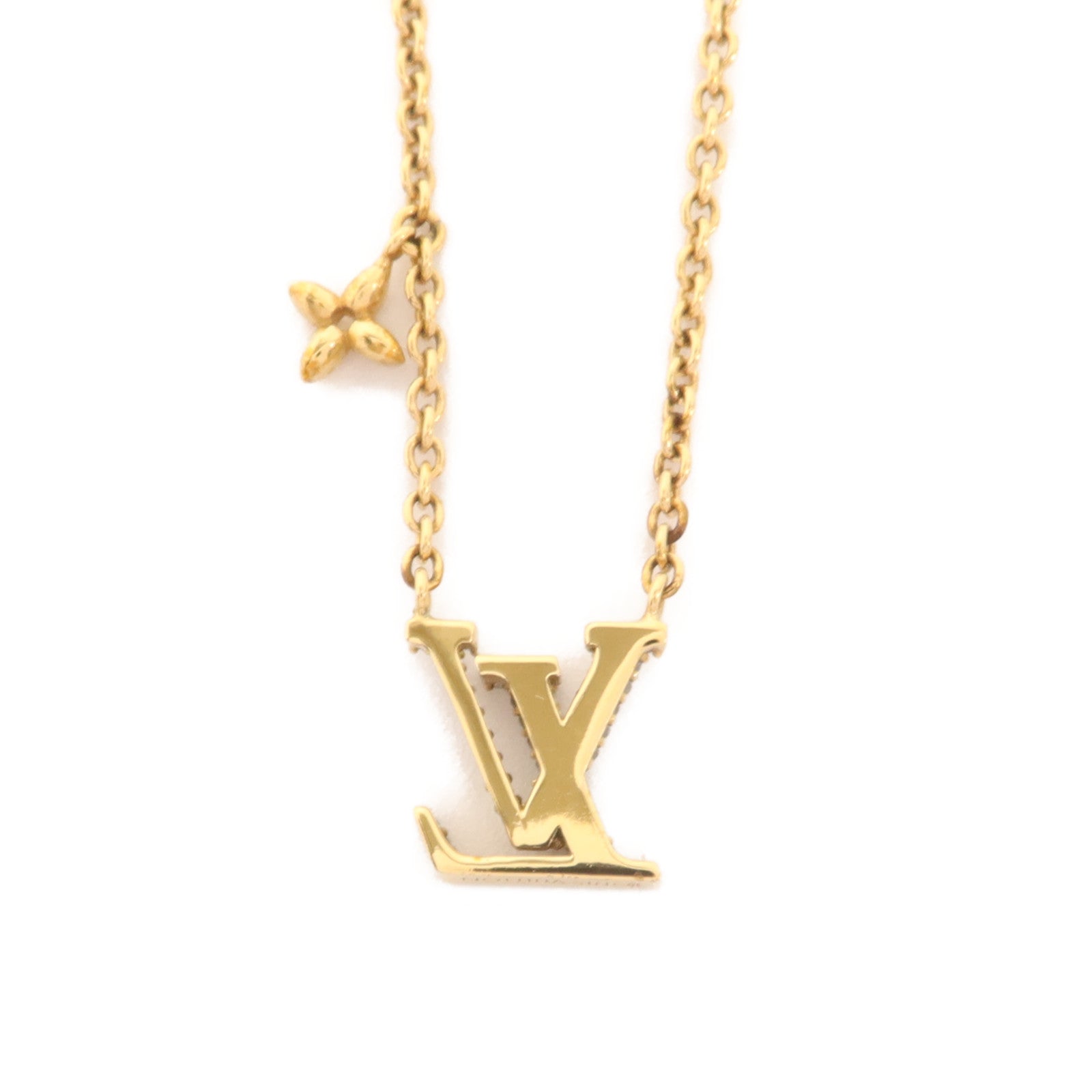 LOUIS VUITTON 金屬/水晶LV Iconic Necklace項鍊