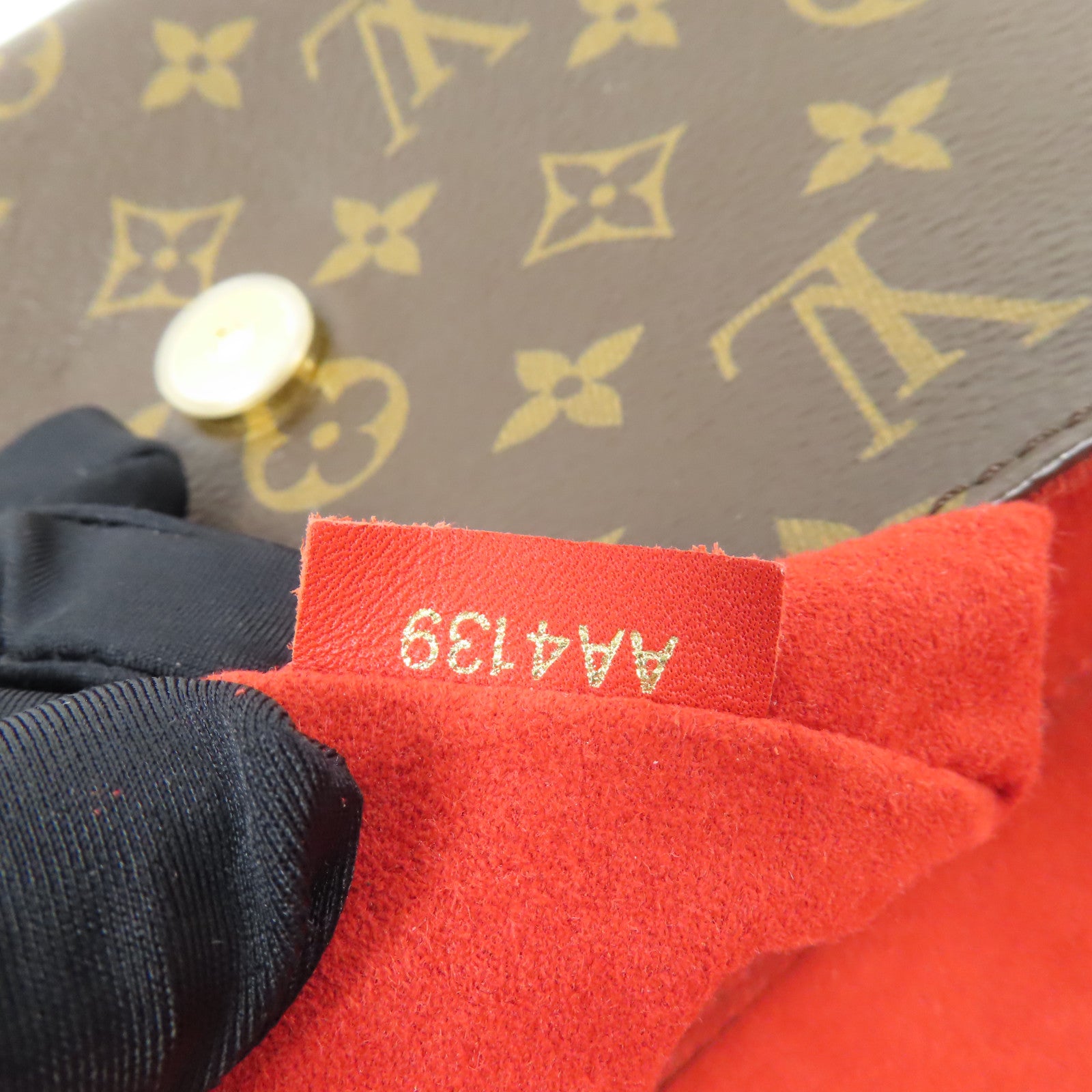 LOUIS VUITTON Monogram Locky BB 手挽肩背棕色/紅色
