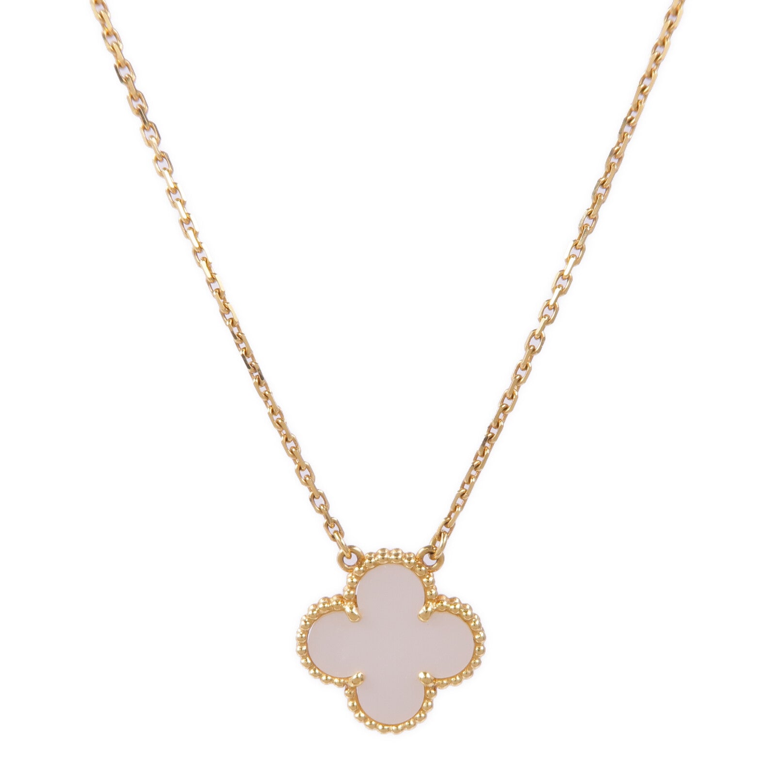 Van Cleef & Arpels 18K黃金Vintage Alhambra Necklace珍珠母貝項鍊