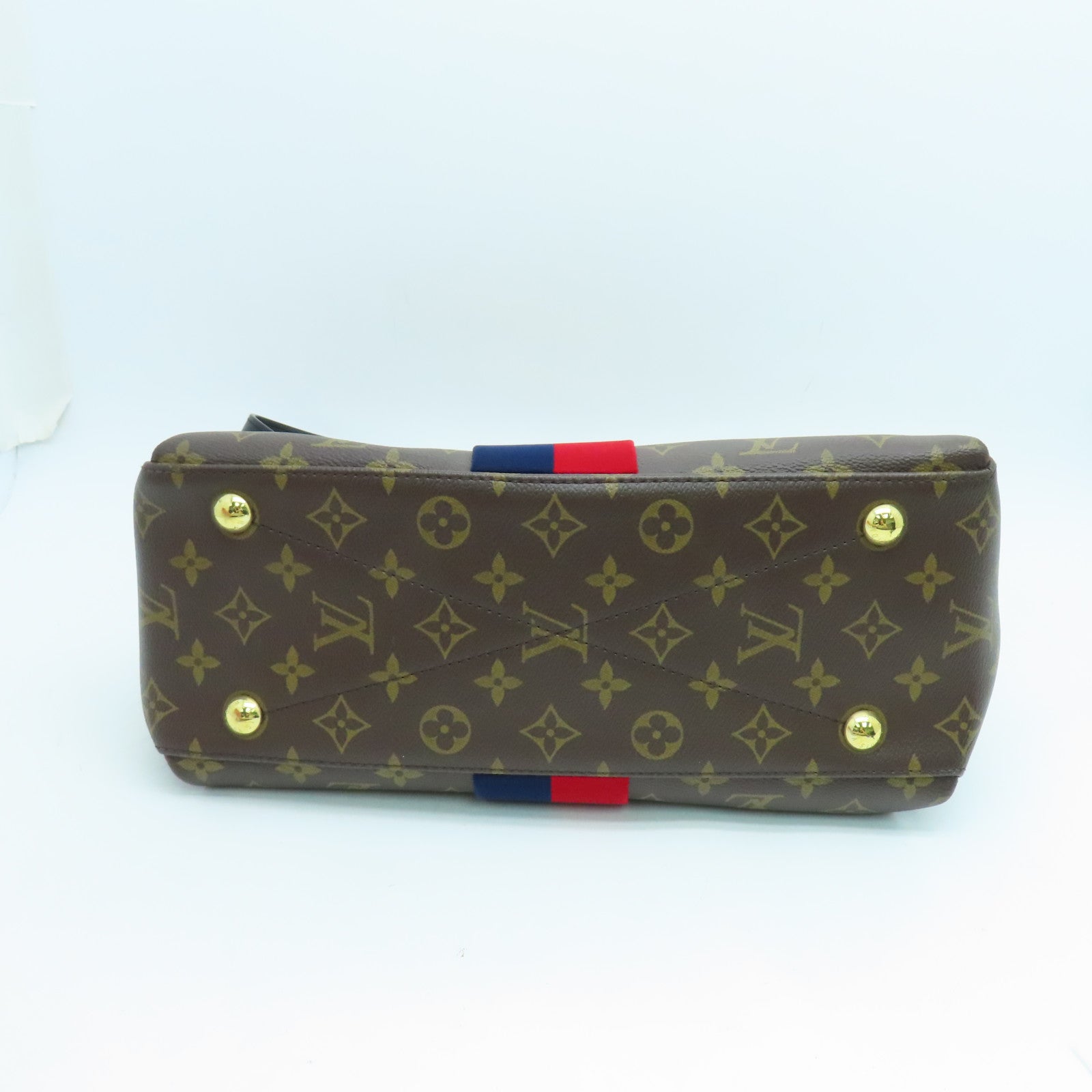 LOUIS VUITTON 【清倉大減價】Monogram Georges MM 2 way Shoulder金扣手挽肩背兩用袋啡色