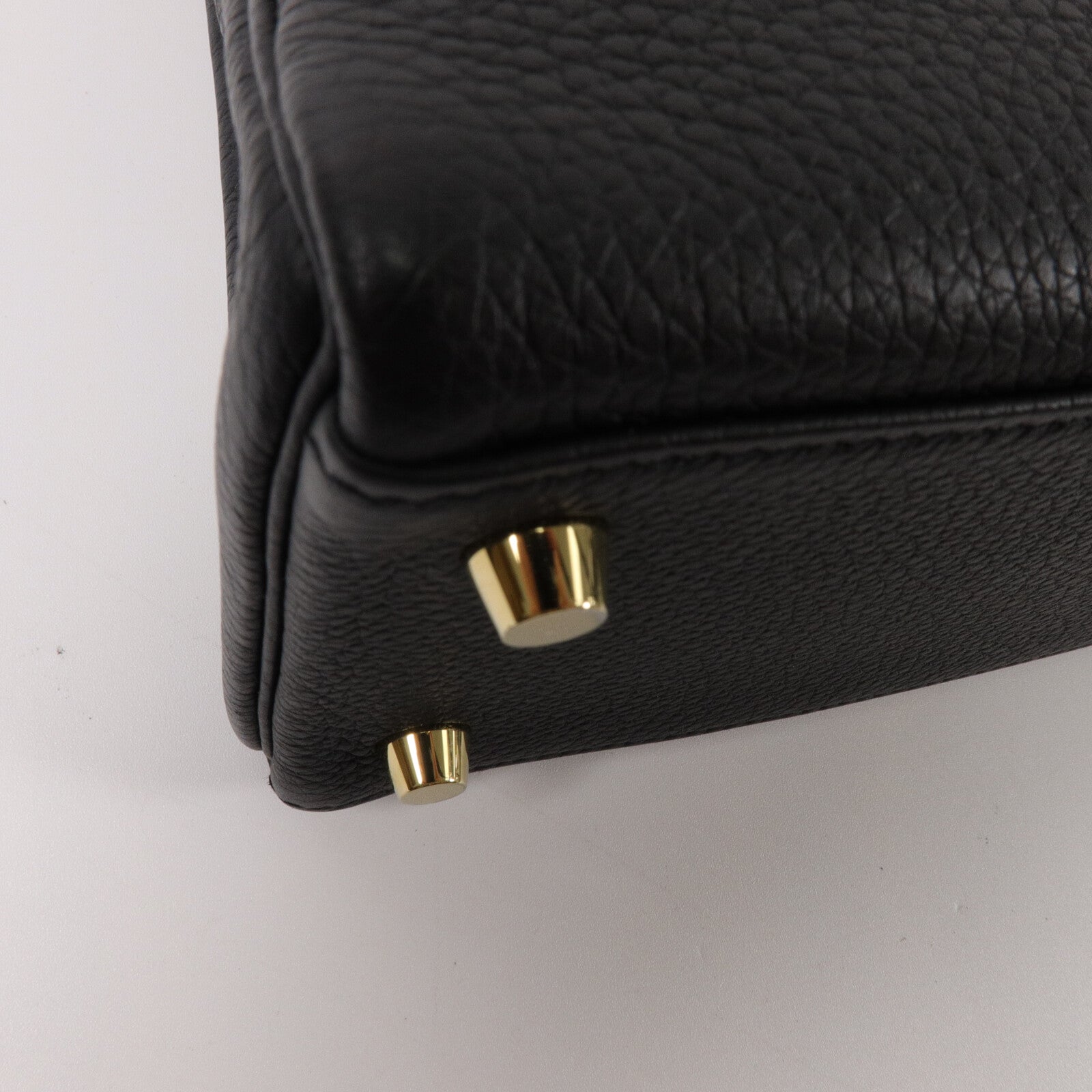 HERMES Togo皮革Kelly 25手挽肩背兩用袋Noir