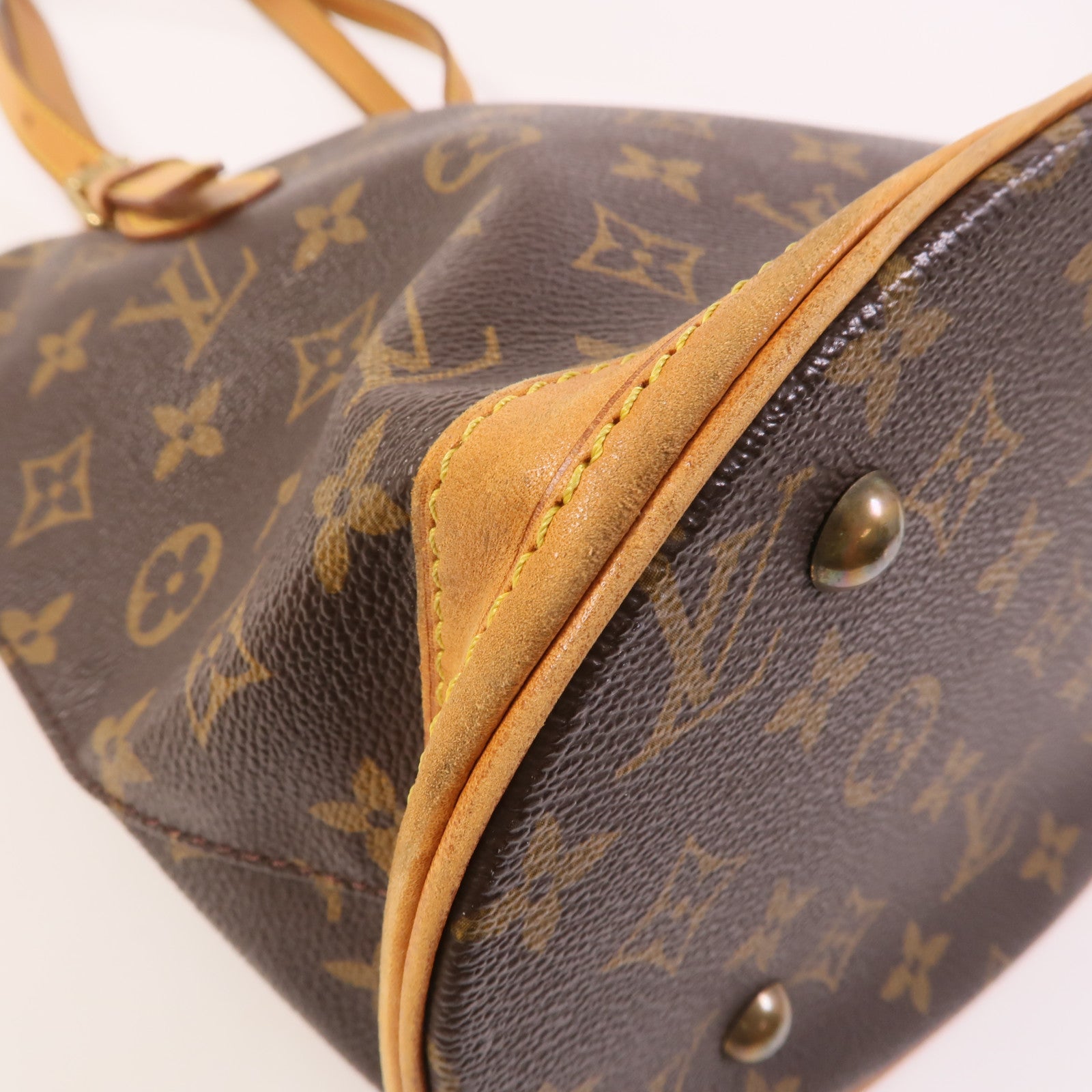 LOUIS VUITTON Monogram Bucket PM金扣手挽袋
