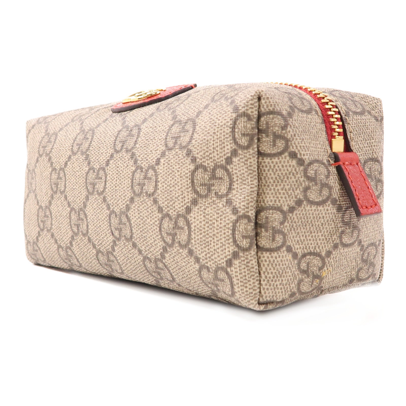 GUCCI 塗層帆布Pouch金扣手拿包