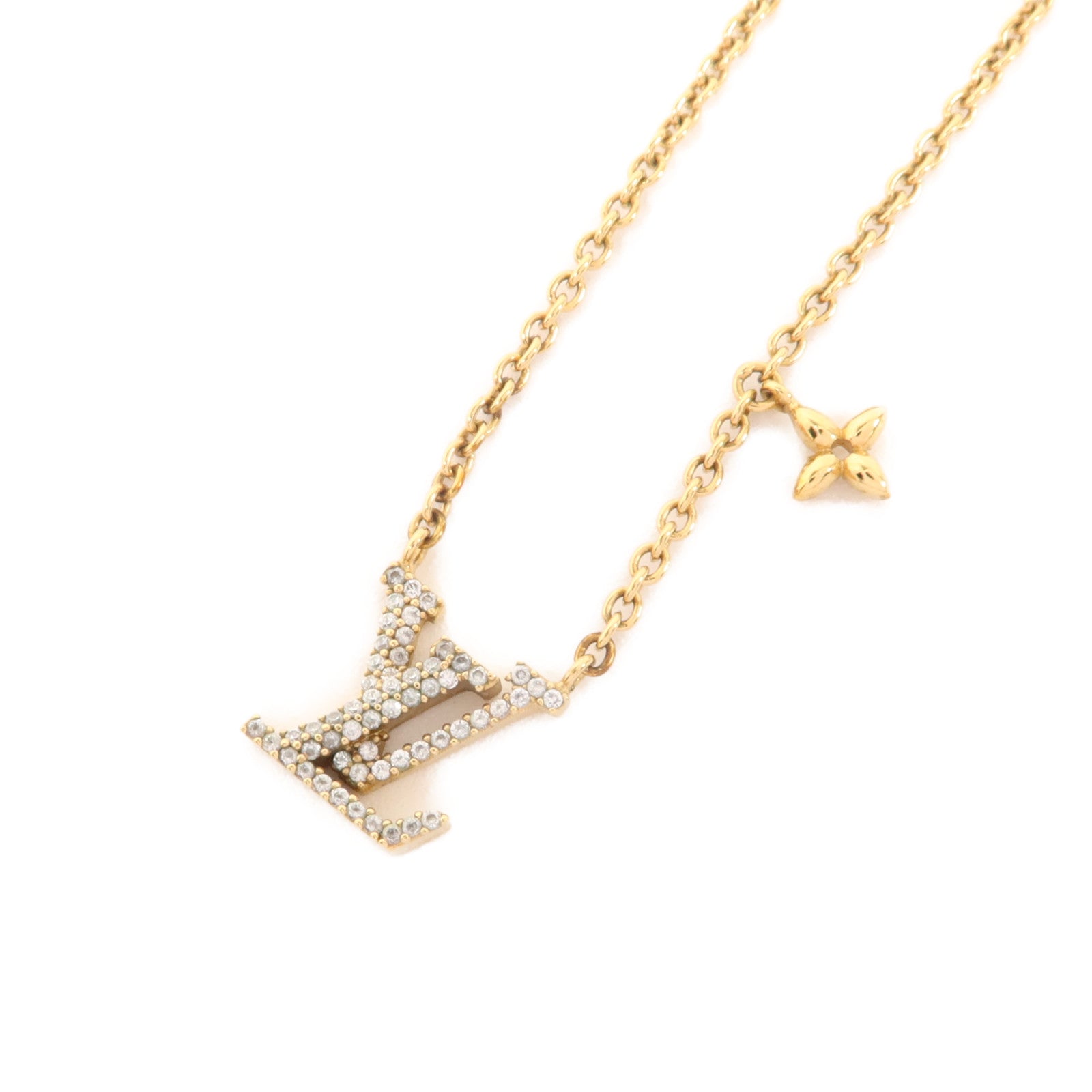LOUIS VUITTON 金屬/水晶LV Iconic Necklace項鍊