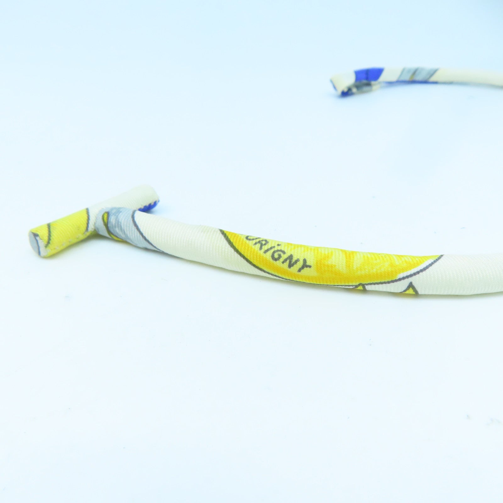HERMES 【激減優惠】絲質Bracelet手鐲白色/藍色/黃色#16.5cm