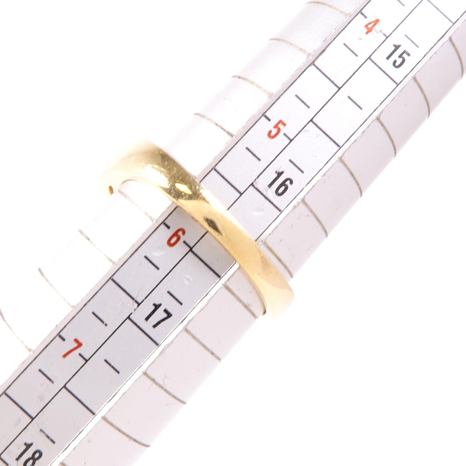 JEWELRY 18K黃金Ruby Ring紅寶石/鑽石戒指US#5.75