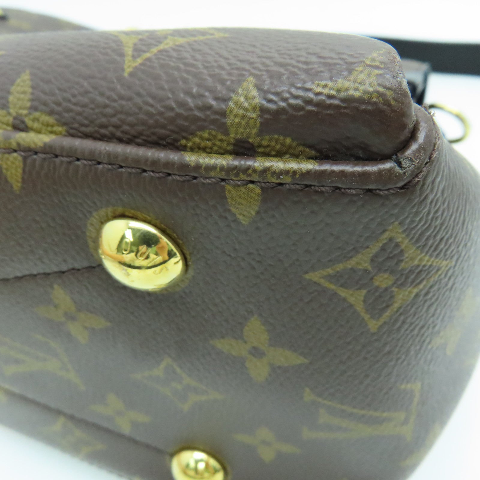 LOUIS VUITTON 【清倉大減價】Monogram Georges MM 2 way Shoulder金扣手挽肩背兩用袋啡色
