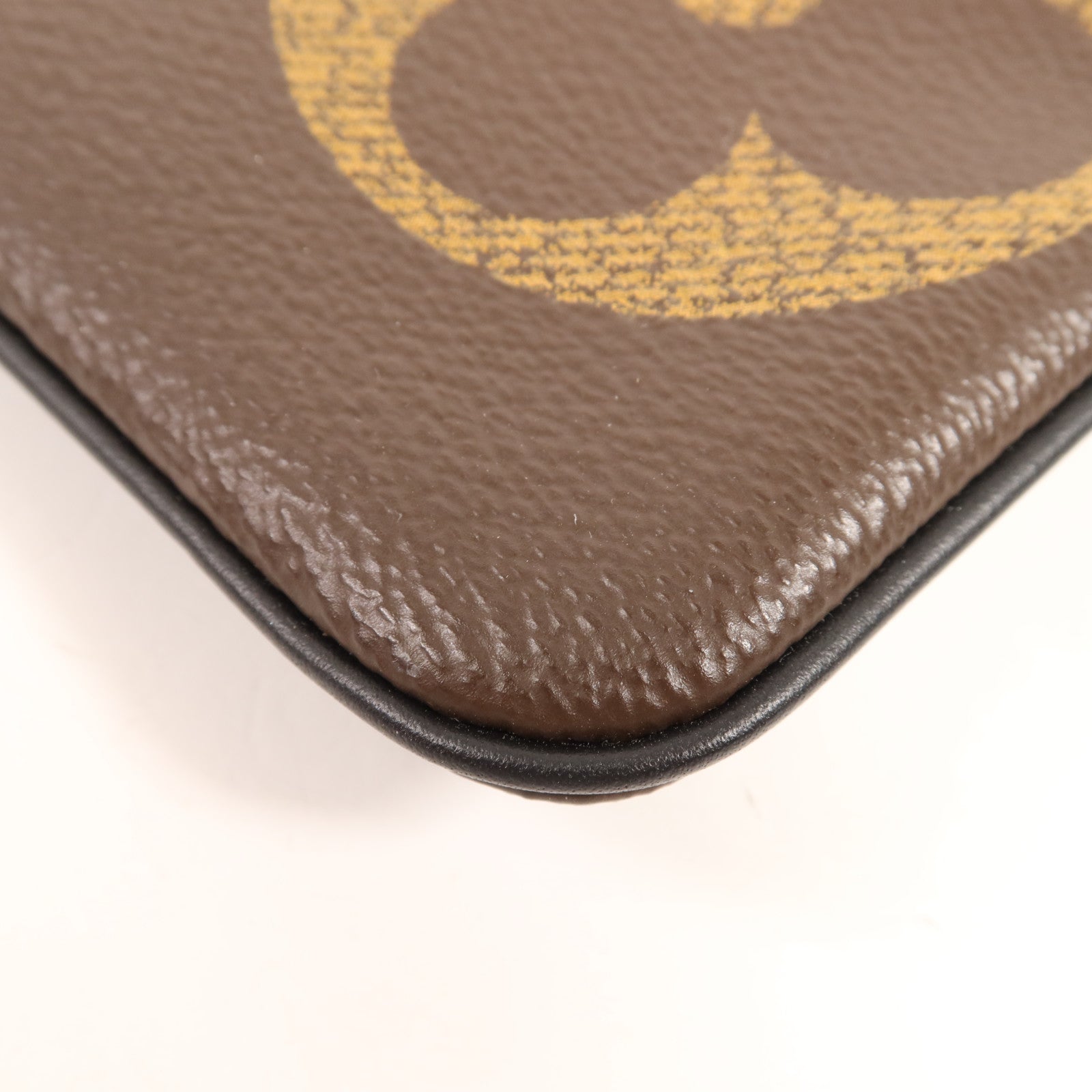 LOUIS VUITTON Monogram Reverse Pochette Trio金扣手拿包