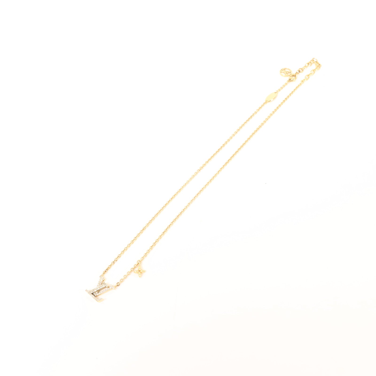 LOUIS VUITTON 金屬/水晶LV Iconic Necklace項鍊