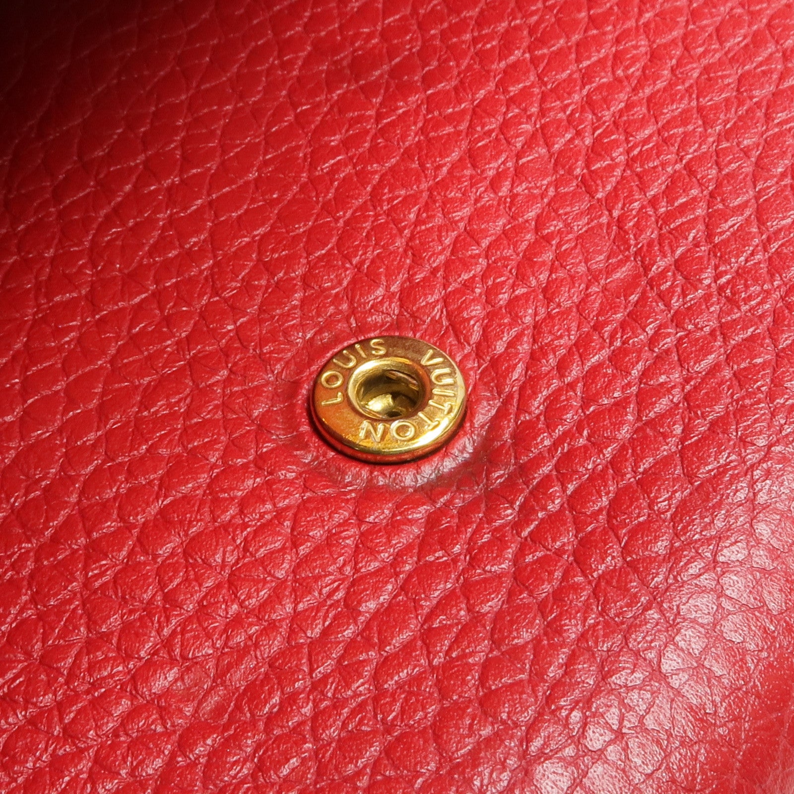 LOUIS VUITTON 牛皮皮革Portefeuille Capucines金扣長錢包