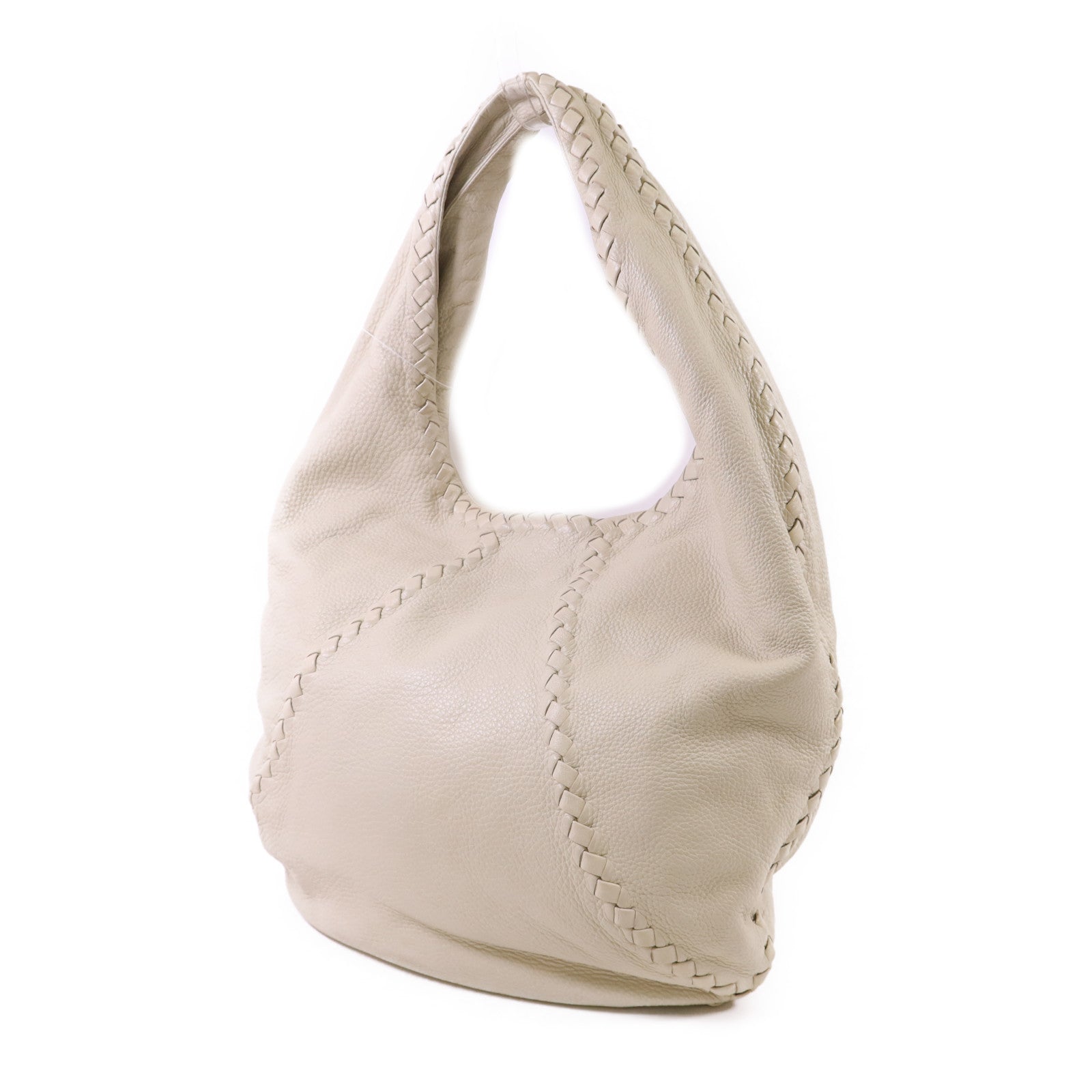 BOTTEGA VENETA 皮革Baseball Hobo Bag肩背袋