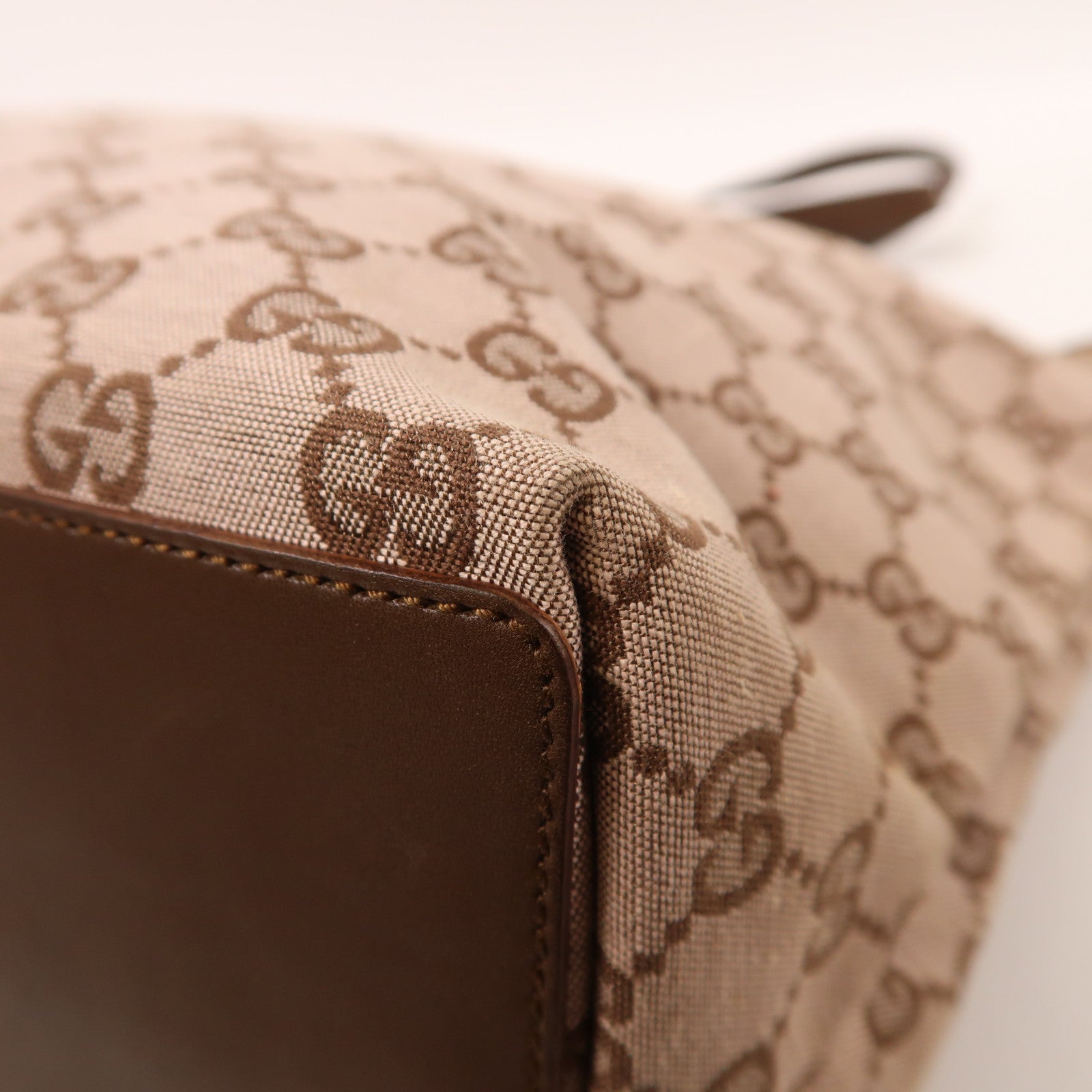 GUCCI 帆布Tote Bag金扣手挽袋