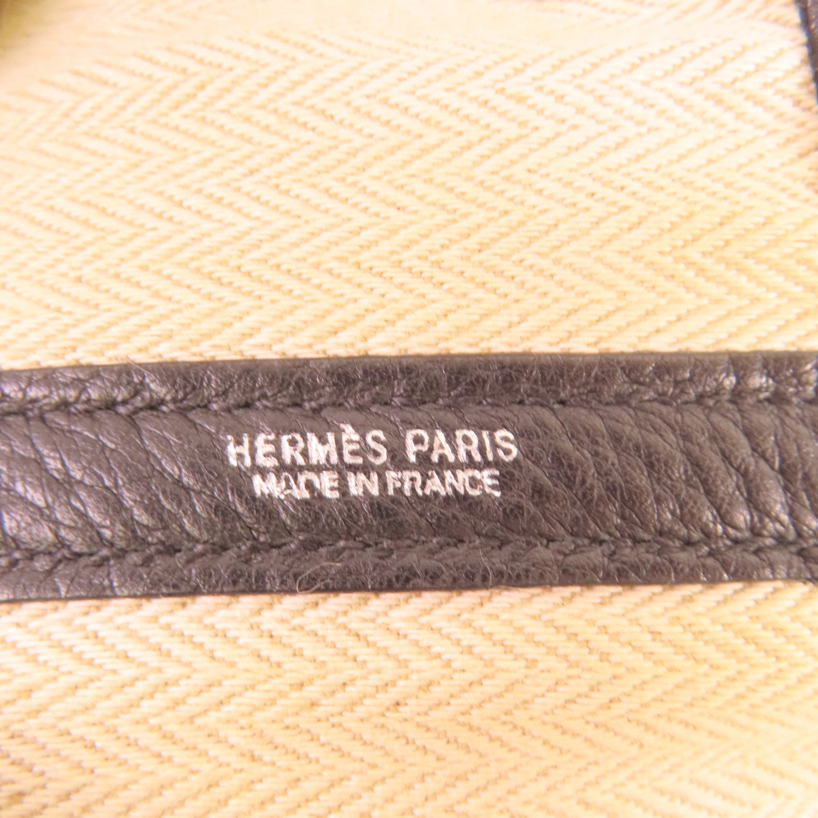HERMES Negonda皮革GardenParty PM Tote Bag銀扣手挽袋