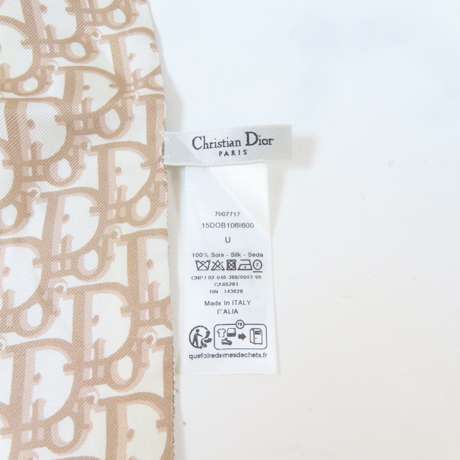 Dior 絲質Oblique Mitzah Scarf圍巾羅盤玫瑰