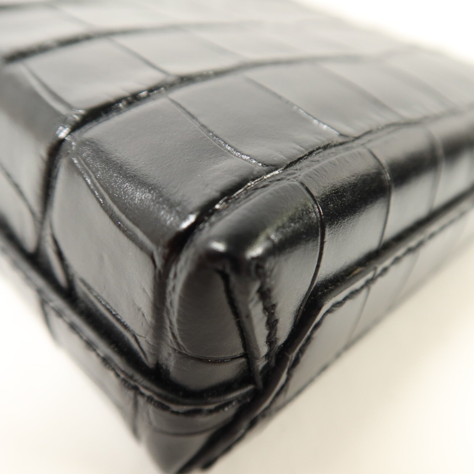BALENCIAGA 牛皮皮革Mini Shopping Phone Holder Bag手挽肩背兩用袋