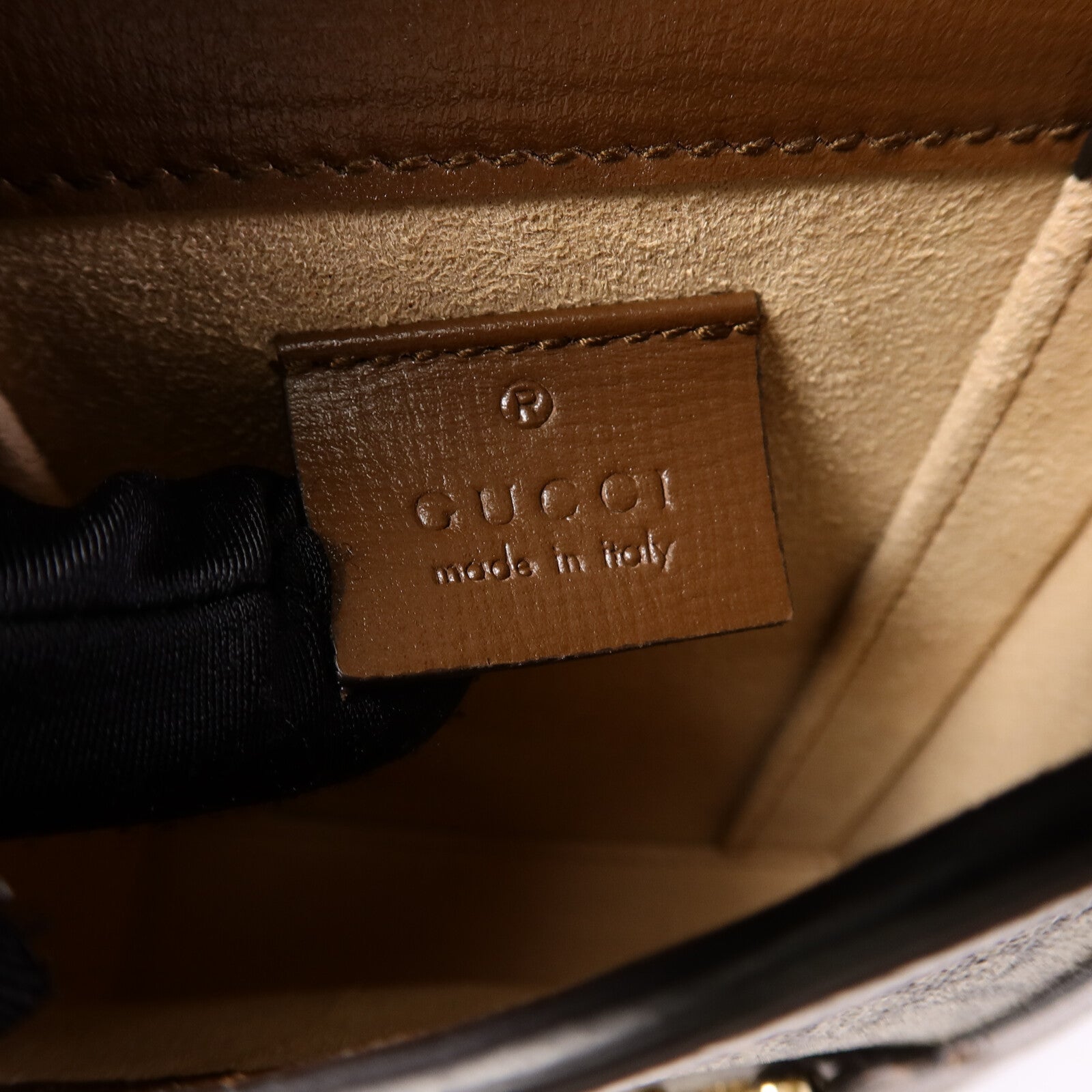 GUCCI 塗層帆布Horsebit 1955肩背袋