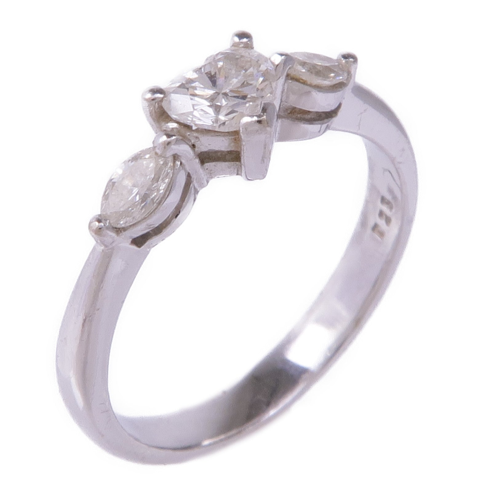 JEWELRY 【激減優惠】18K白金Diamond Ring鑽石戒指US#5