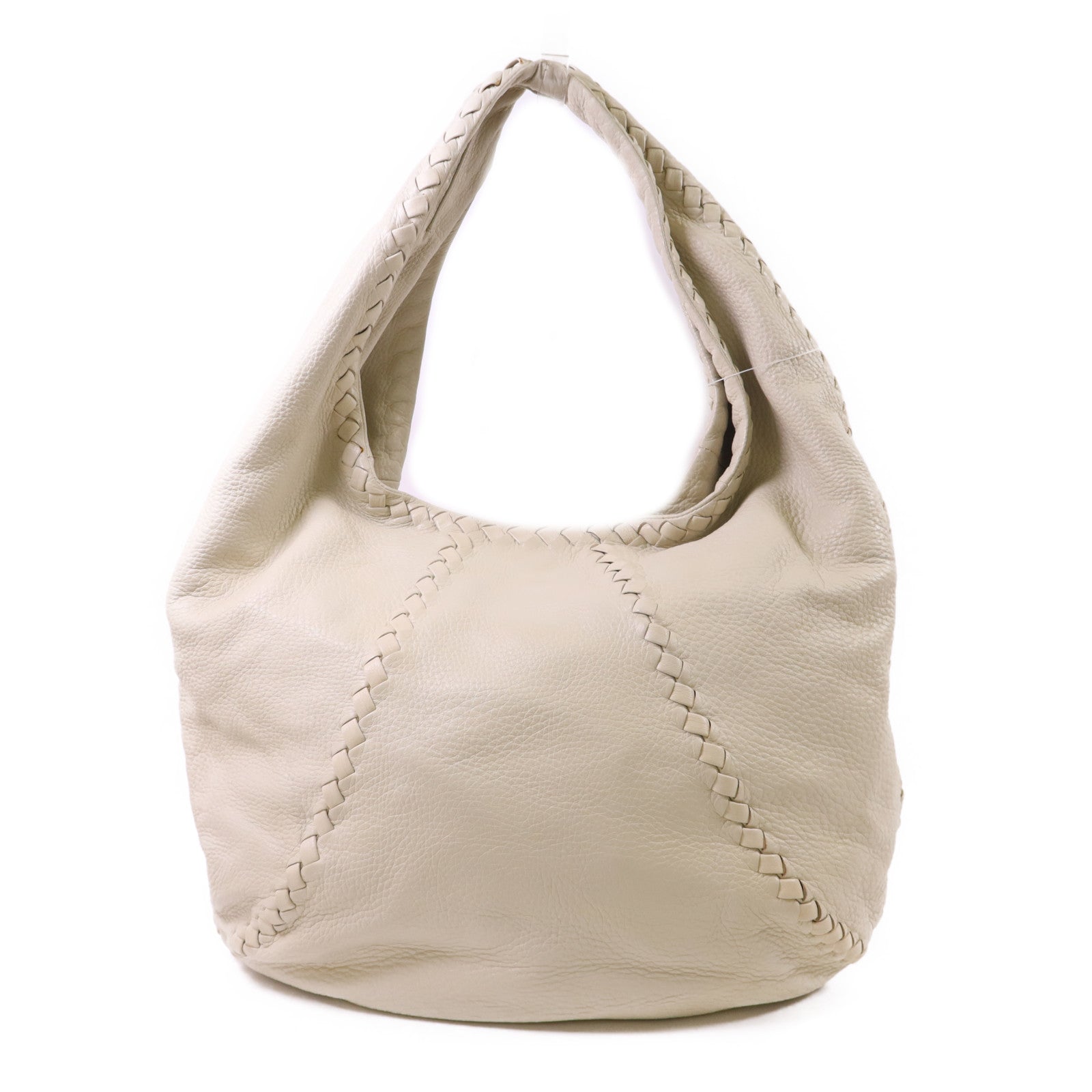 BOTTEGA VENETA 皮革Baseball Hobo Bag肩背袋