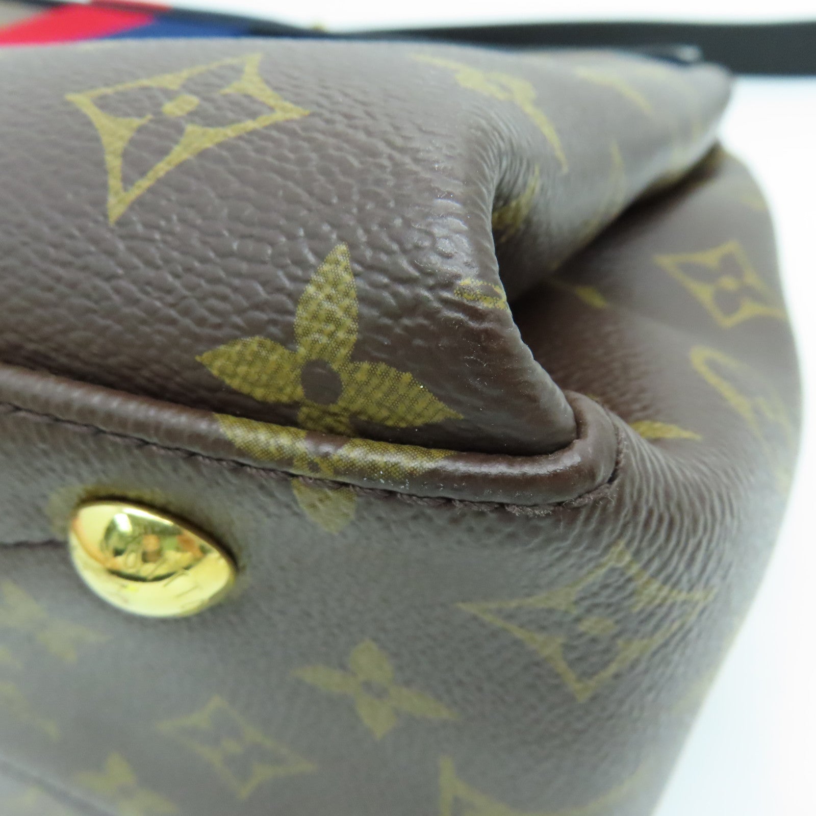 LOUIS VUITTON 【清倉大減價】Monogram Georges MM 2 way Shoulder金扣手挽肩背兩用袋啡色
