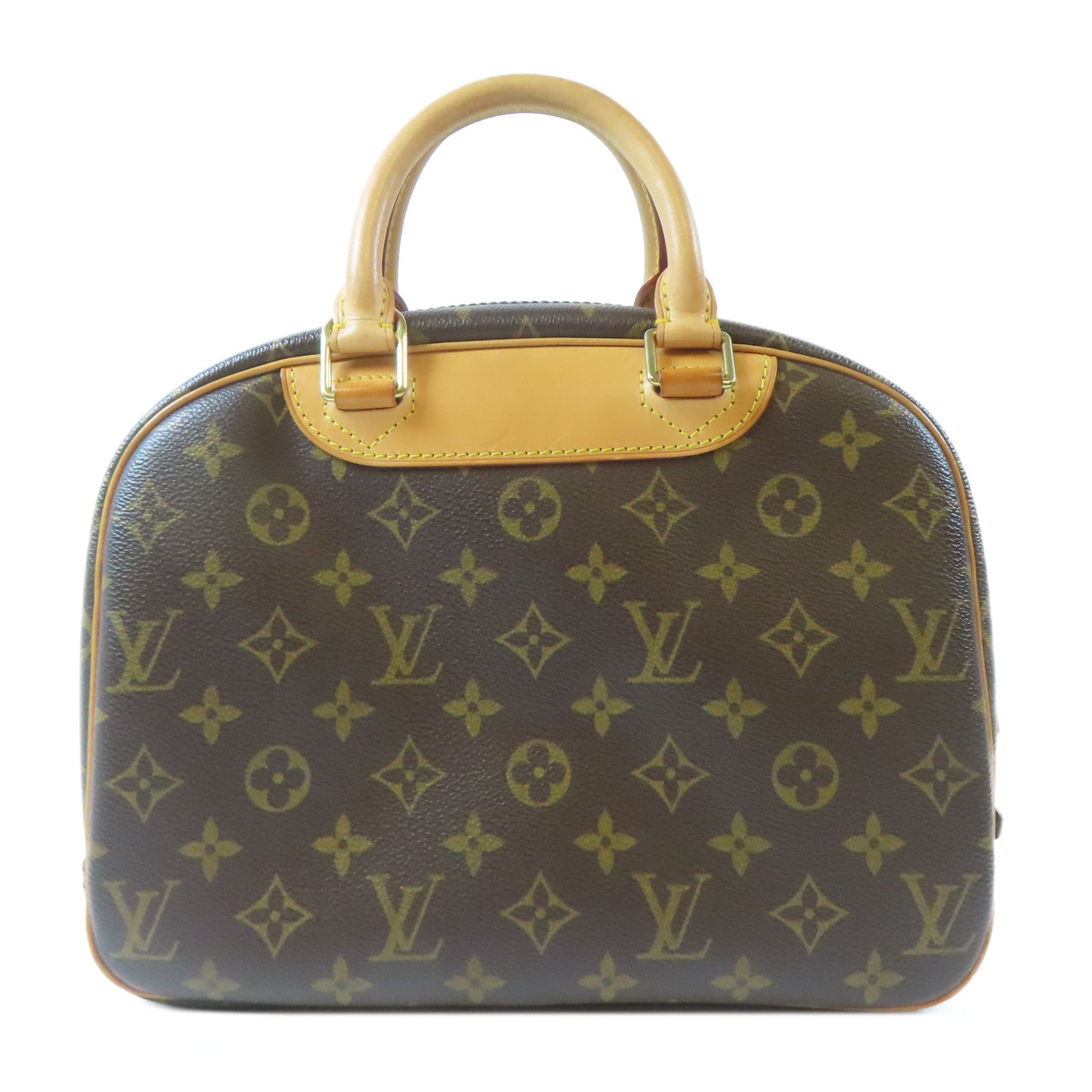 LOUIS VUITTON Monogram Trouville金扣手挽袋啡色
