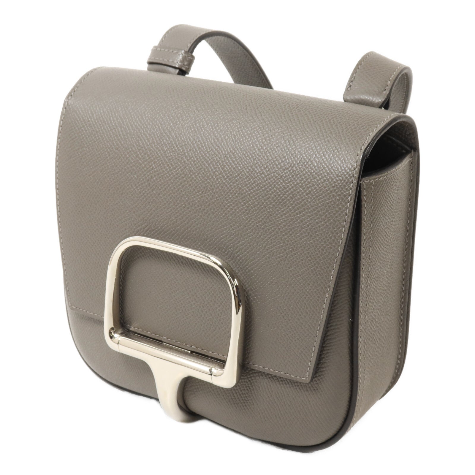HERMES Epsom皮革Della Cavalleria Mini肩背袋Etain
