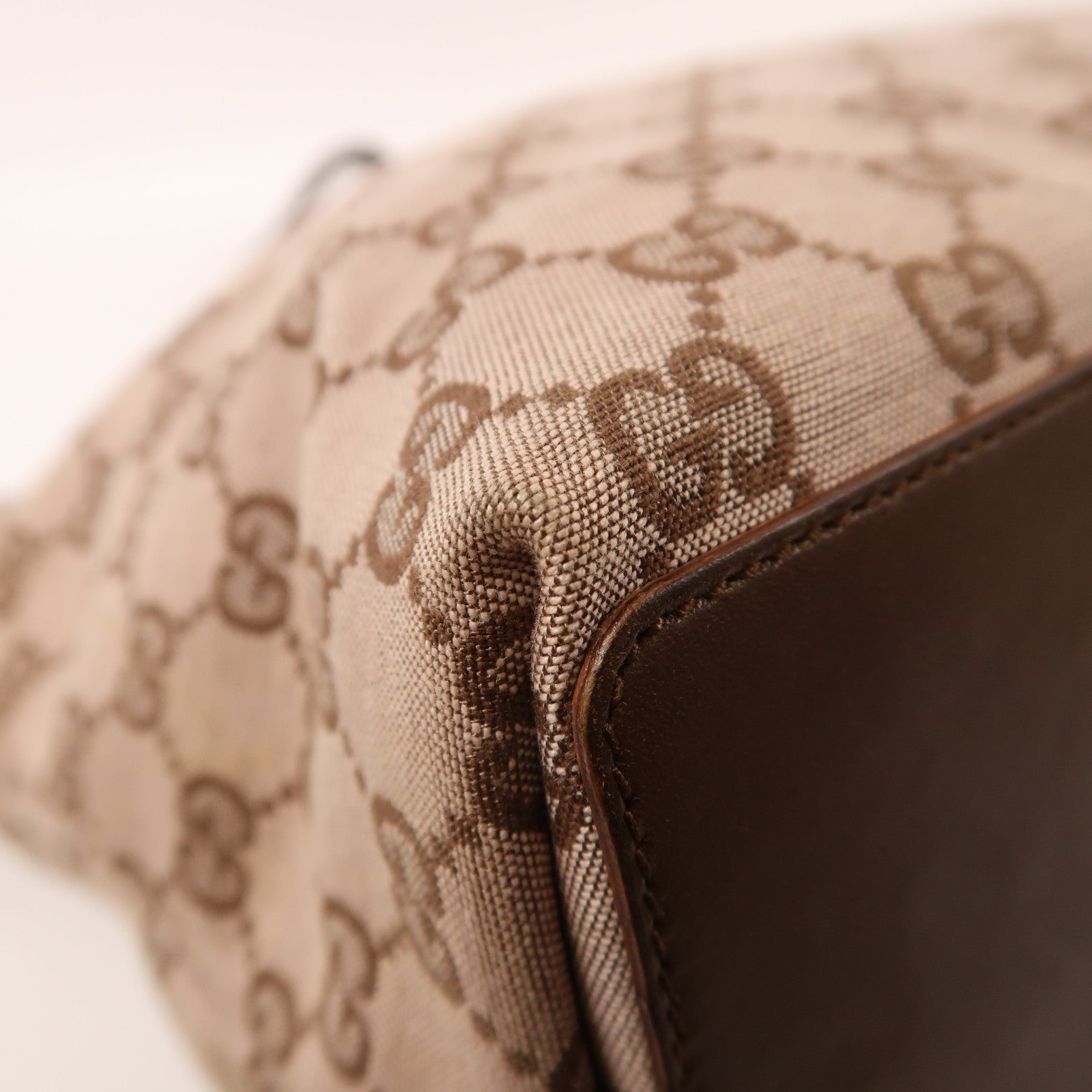 GUCCI 帆布Tote Bag金扣手挽袋