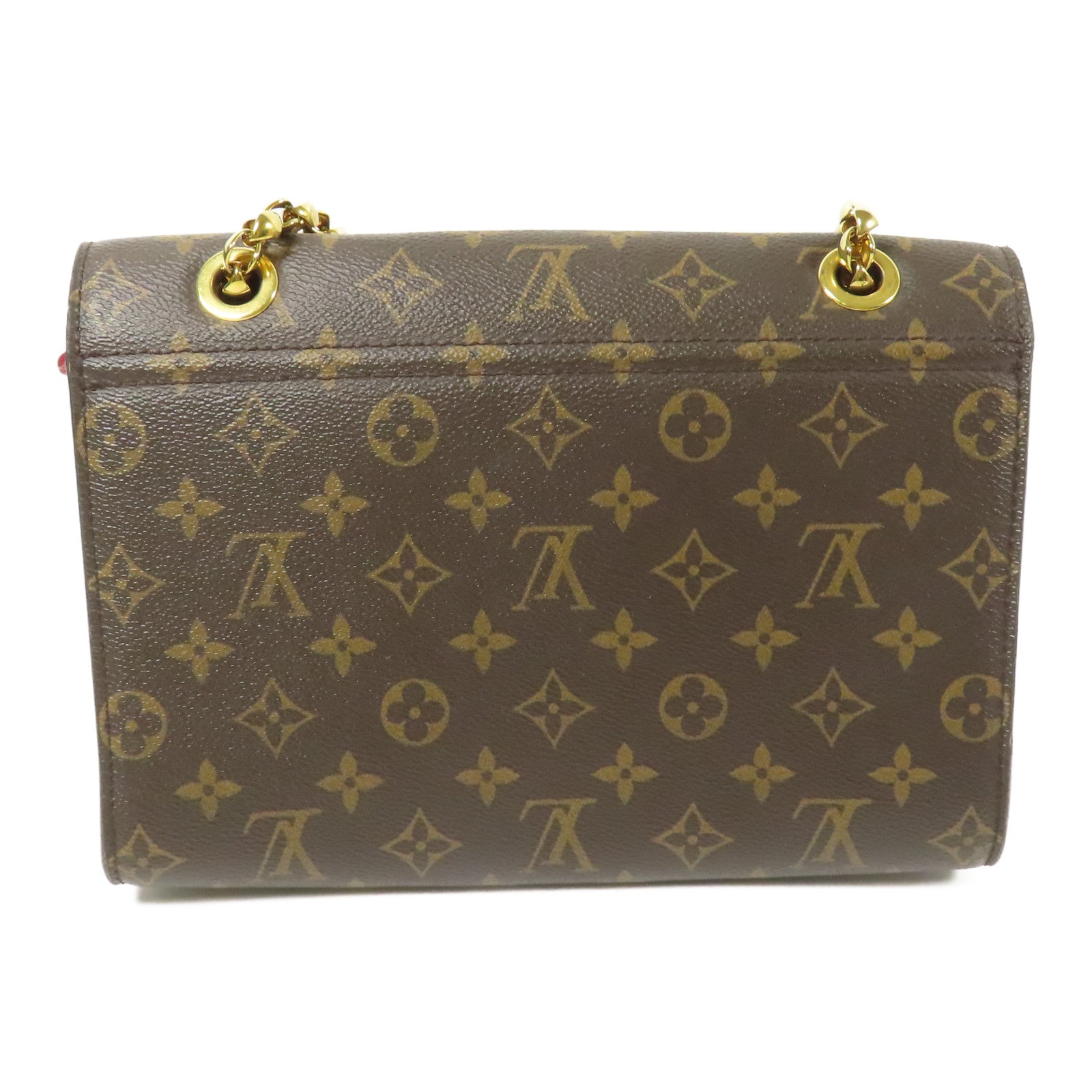 LOUIS VUITTON Monogram Victoire金扣鏈帶肩背袋