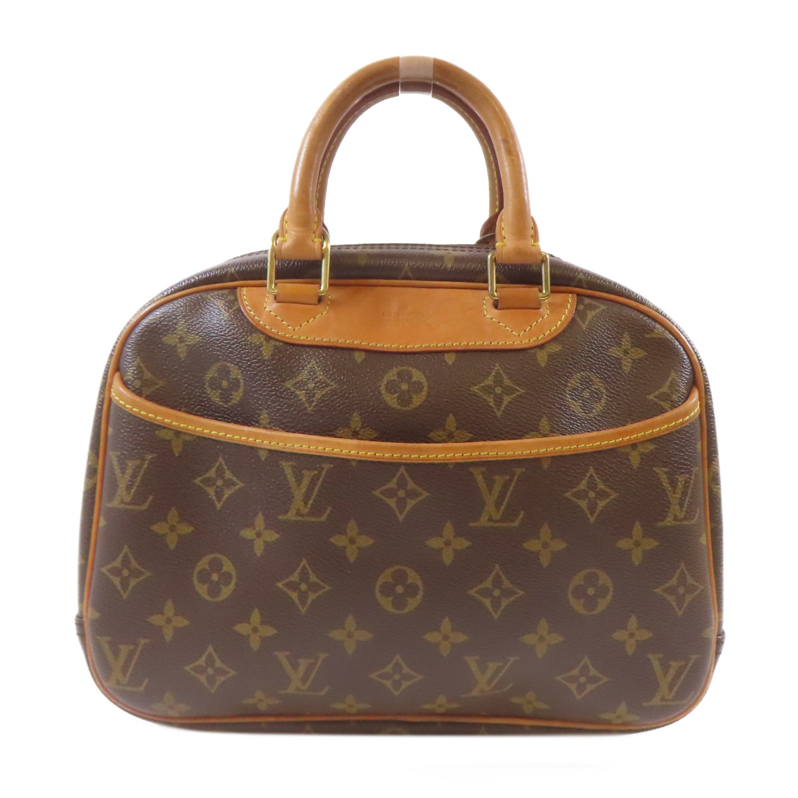 LOUIS VUITTON Monogram Trouville金扣手挽袋啡色