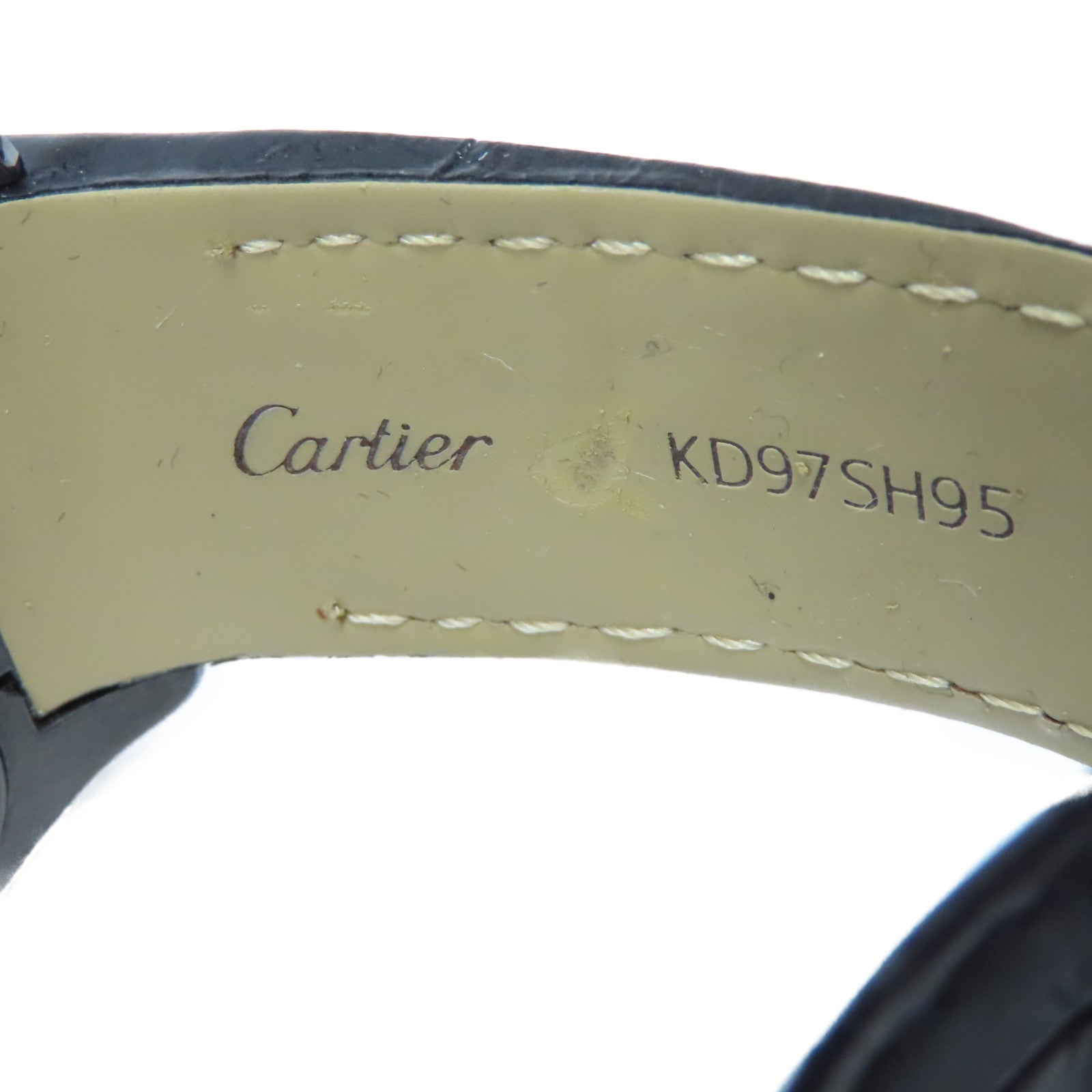 CARTIER Santos 100不鏽鋼/鈦金屬手錶自動機芯黑色