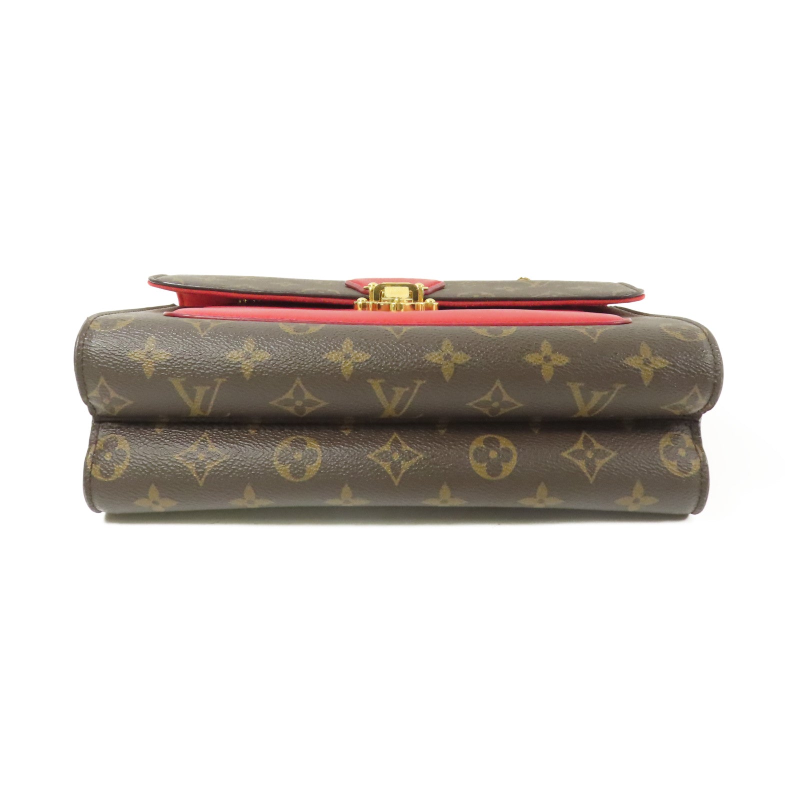 LOUIS VUITTON Monogram Victoire金扣鏈帶肩背袋