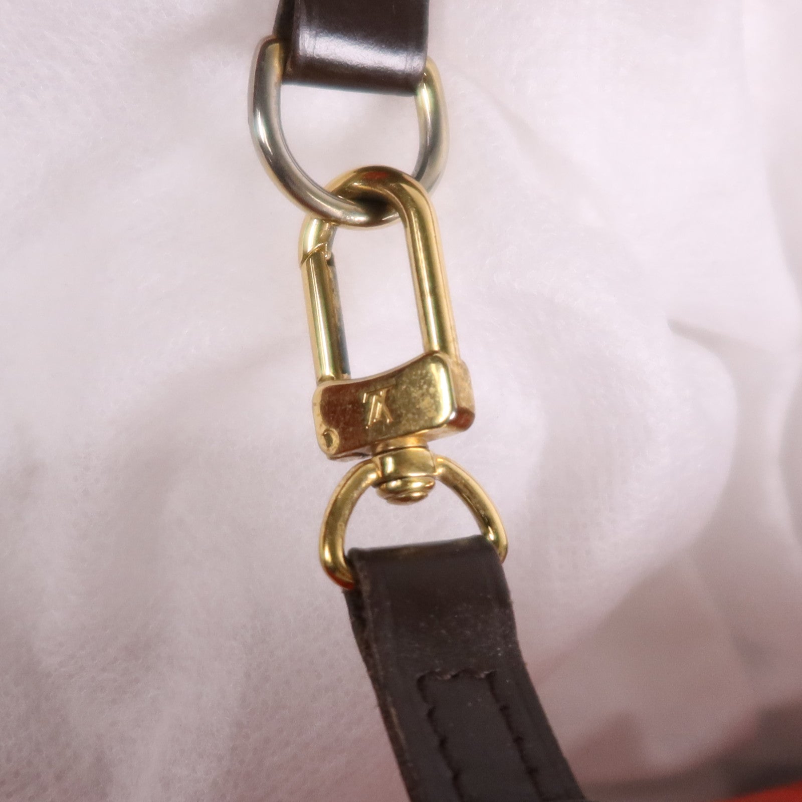 LOUIS VUITTON Damier Neverfull MM金扣手挽袋/肩背袋