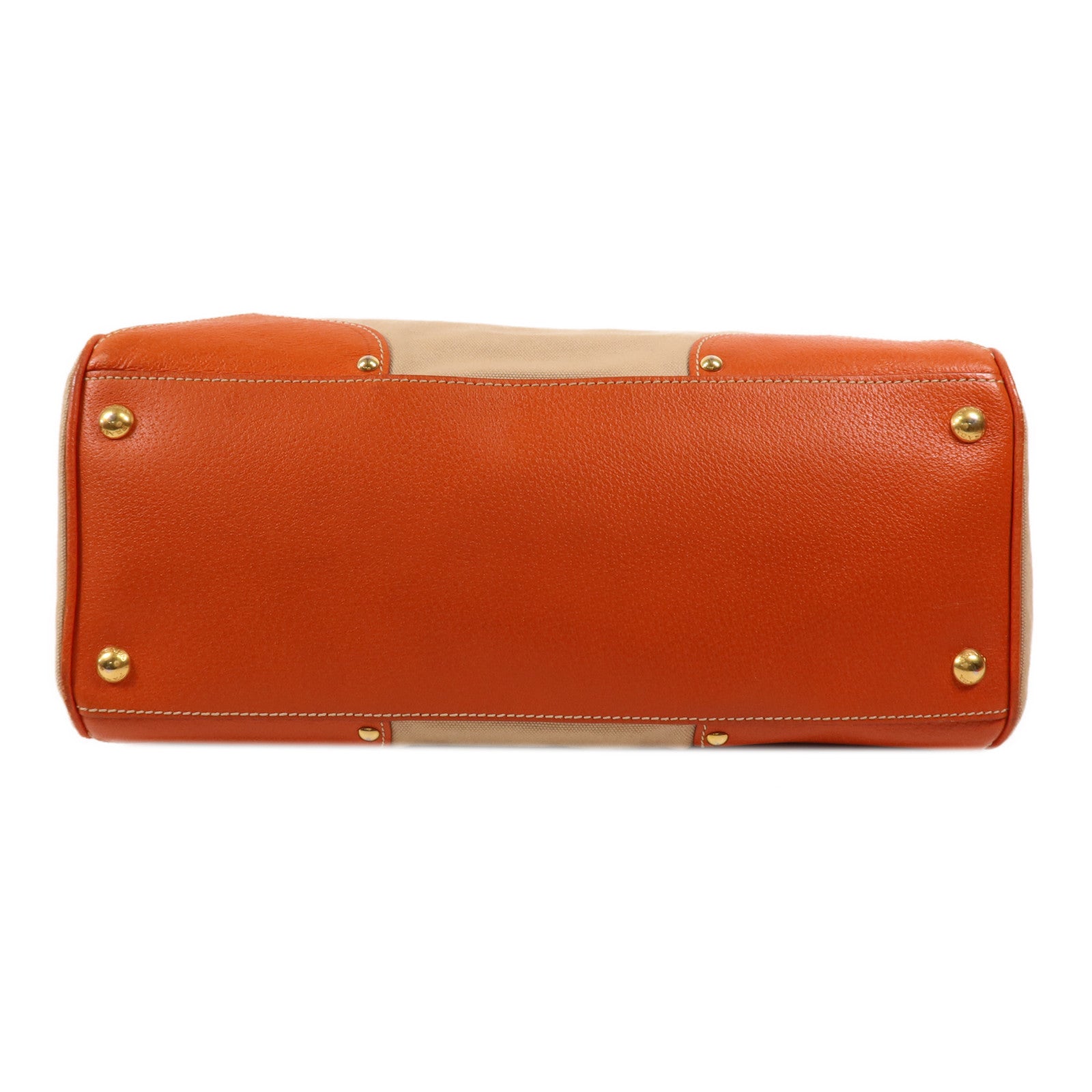 PRADA 帆布/皮革2 Way Shoulder金扣手挽肩背兩用袋