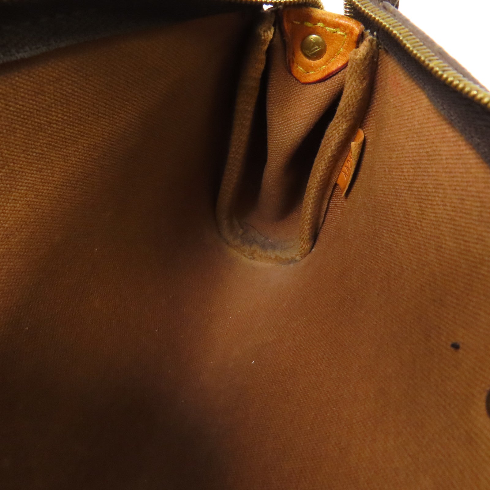 LOUIS VUITTON Monogram Eva金扣鏈帶肩背袋棕色
