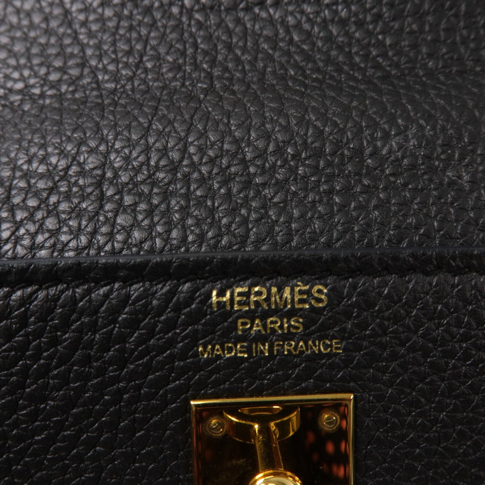 HERMES Togo皮革Kelly 25手挽肩背兩用袋Noir
