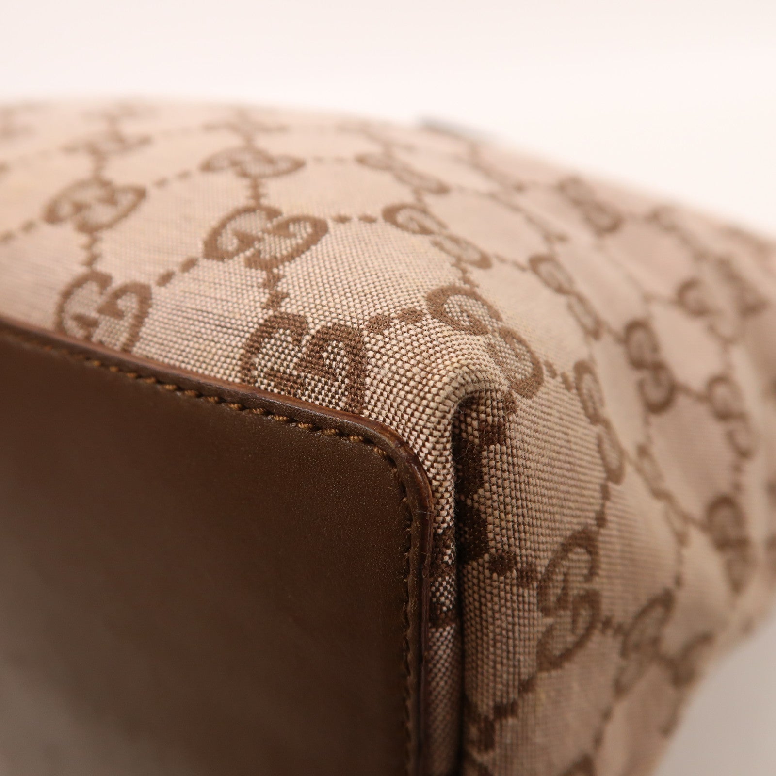 GUCCI 帆布Tote Bag金扣手挽袋