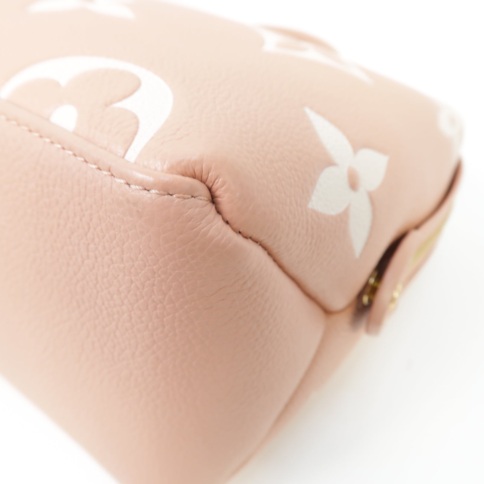 LOUIS VUITTON Monogram Empreinte Petit Palais金扣手挽肩背兩用袋粉紅色