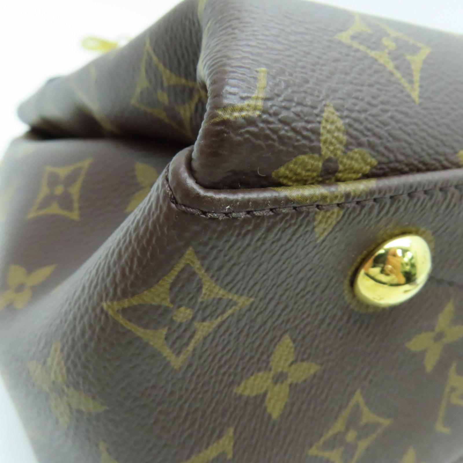 LOUIS VUITTON 【清倉大減價】Monogram Georges MM 2 way Shoulder金扣手挽肩背兩用袋啡色