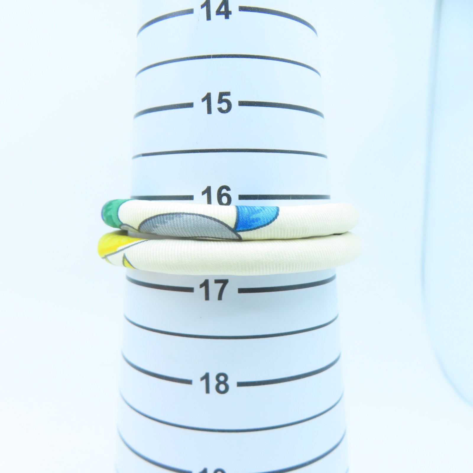 HERMES 【激減優惠】絲質Bracelet手鐲白色/藍色/黃色#16.5cm