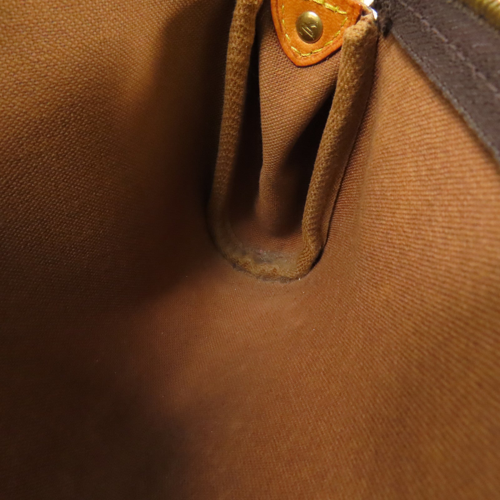 LOUIS VUITTON Monogram Eva金扣鏈帶肩背袋棕色