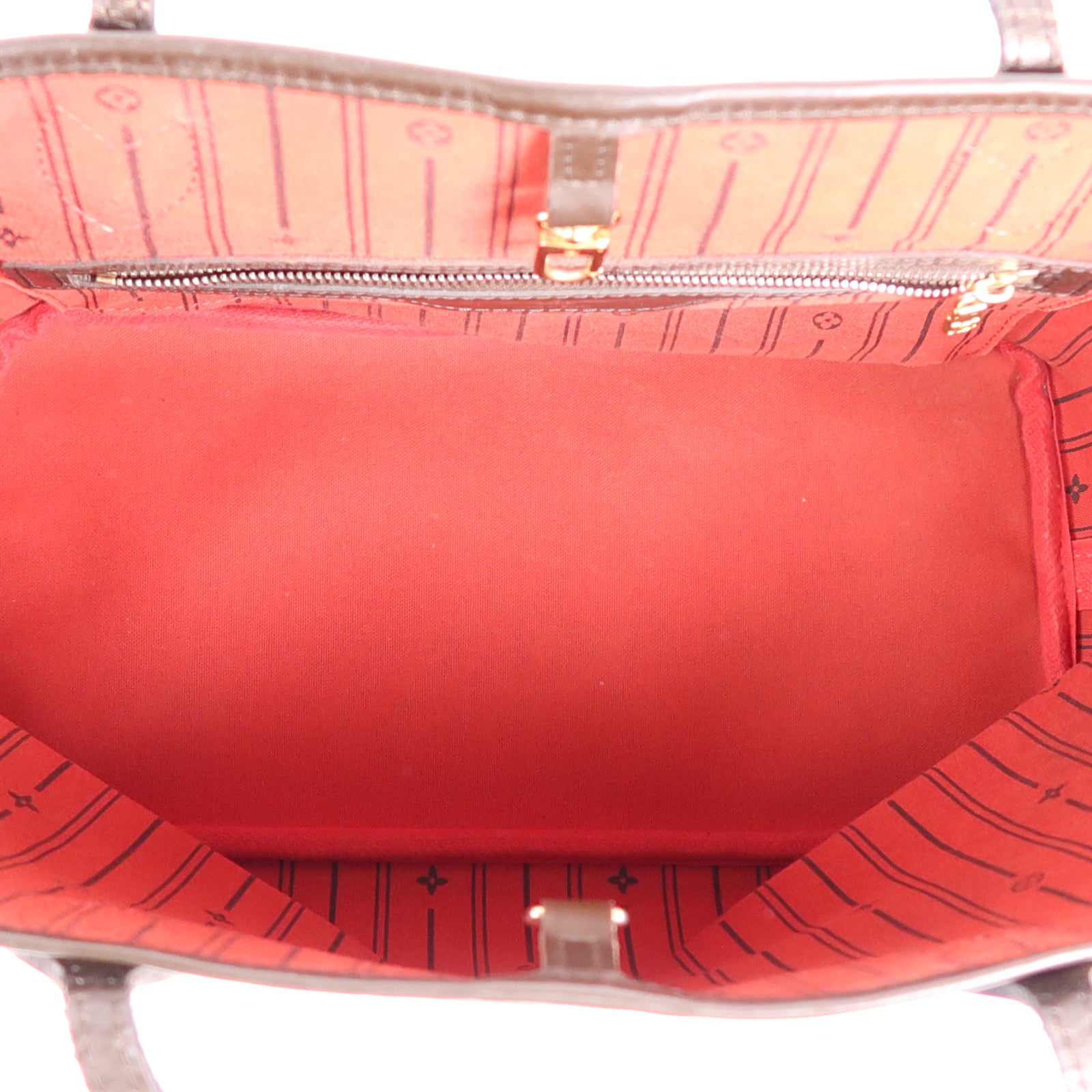 LOUIS VUITTON Damier Neverfull MM金扣手挽袋/肩背袋