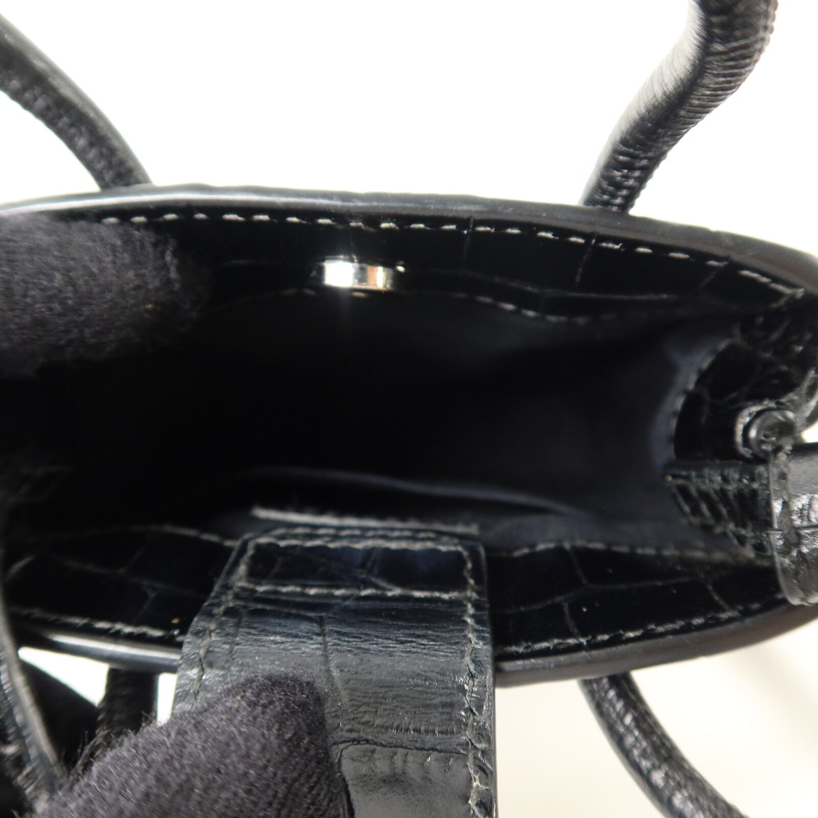 BALENCIAGA 牛皮皮革Mini Shopping Phone Holder Bag手挽肩背兩用袋